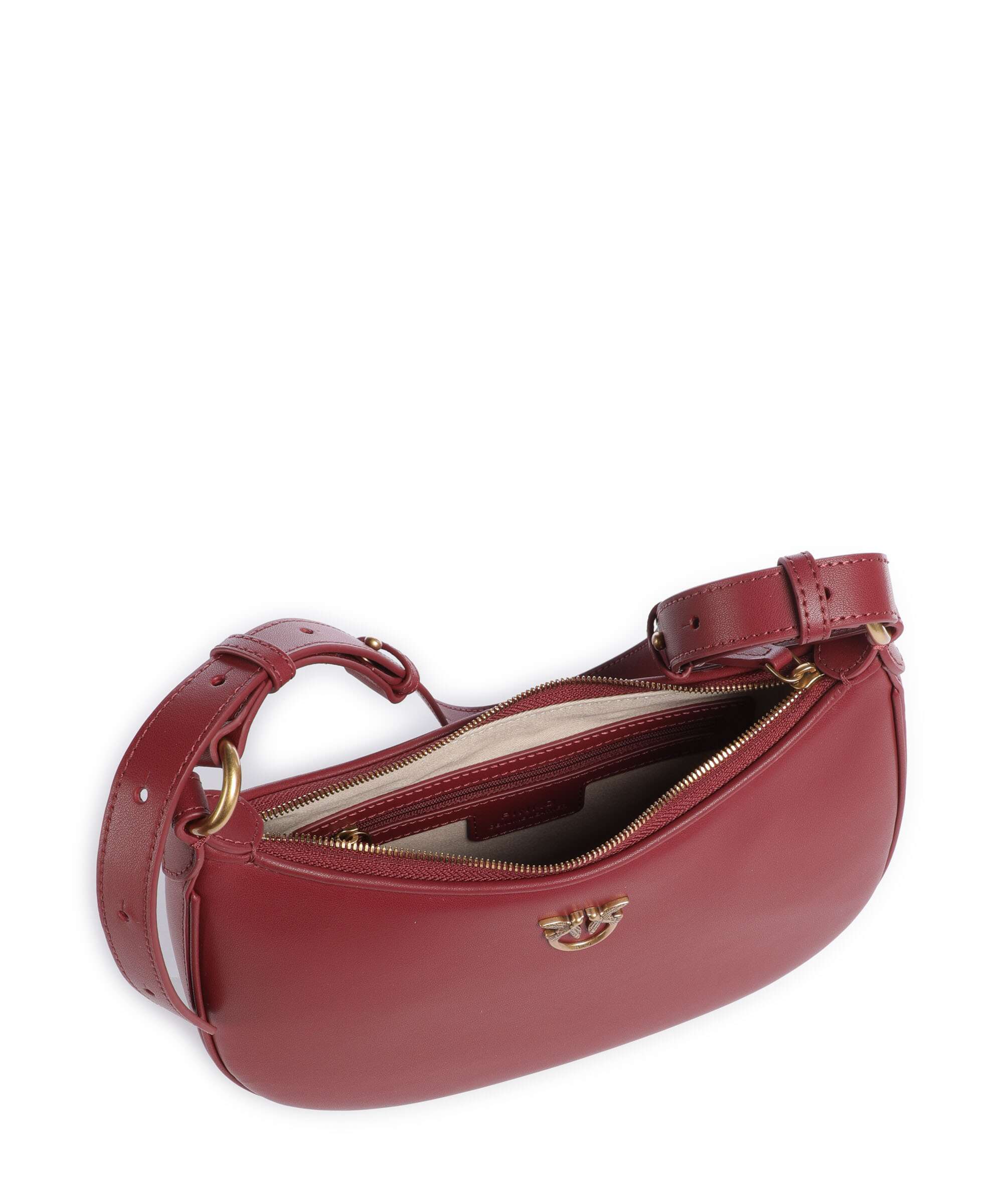 Pinko Half Moon Mini Shoulder bag bordeaux merlot/antique gold - Image 6