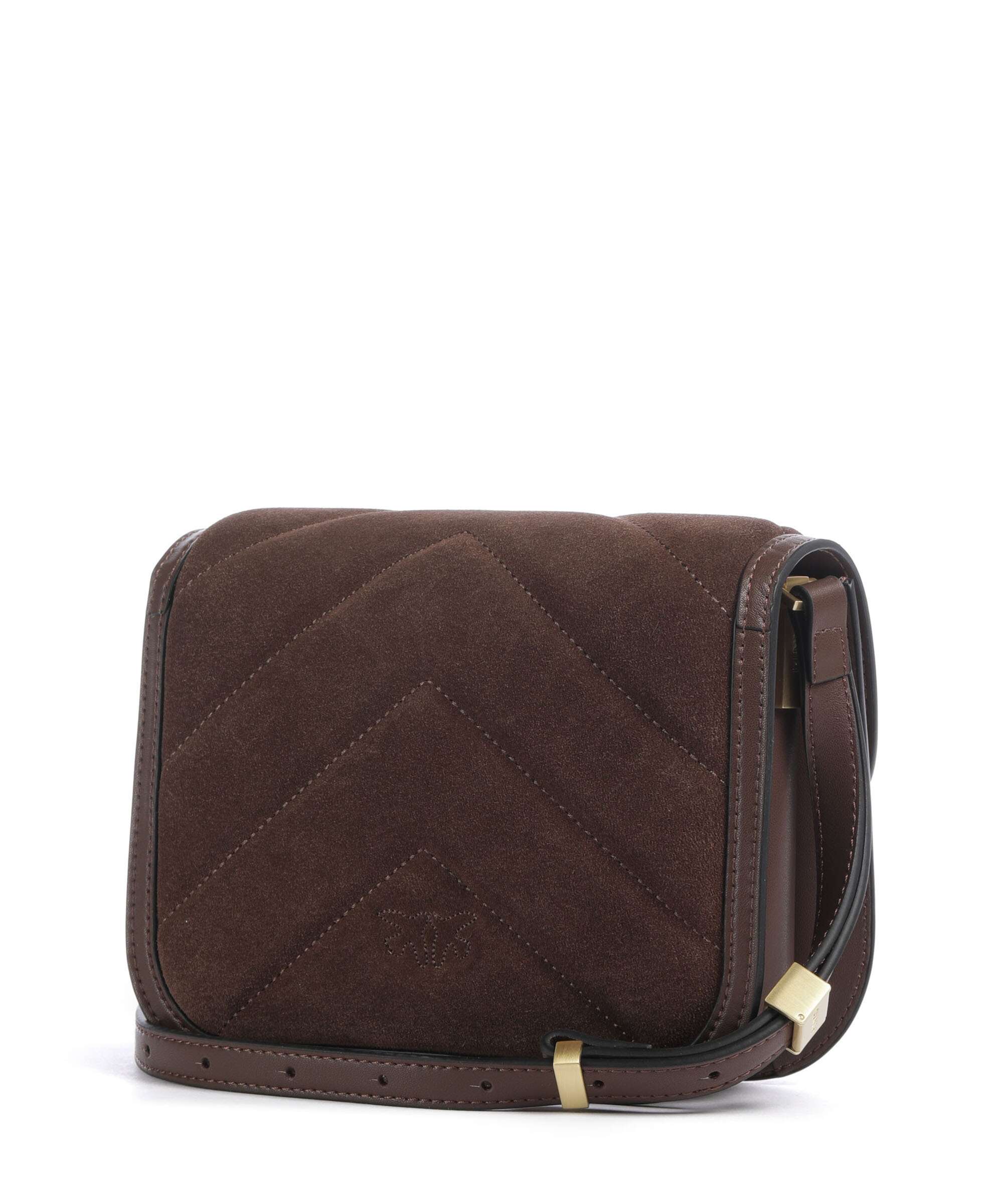 Pinko Love Box Crossbody bag marrone castano/matt gold - Image 2