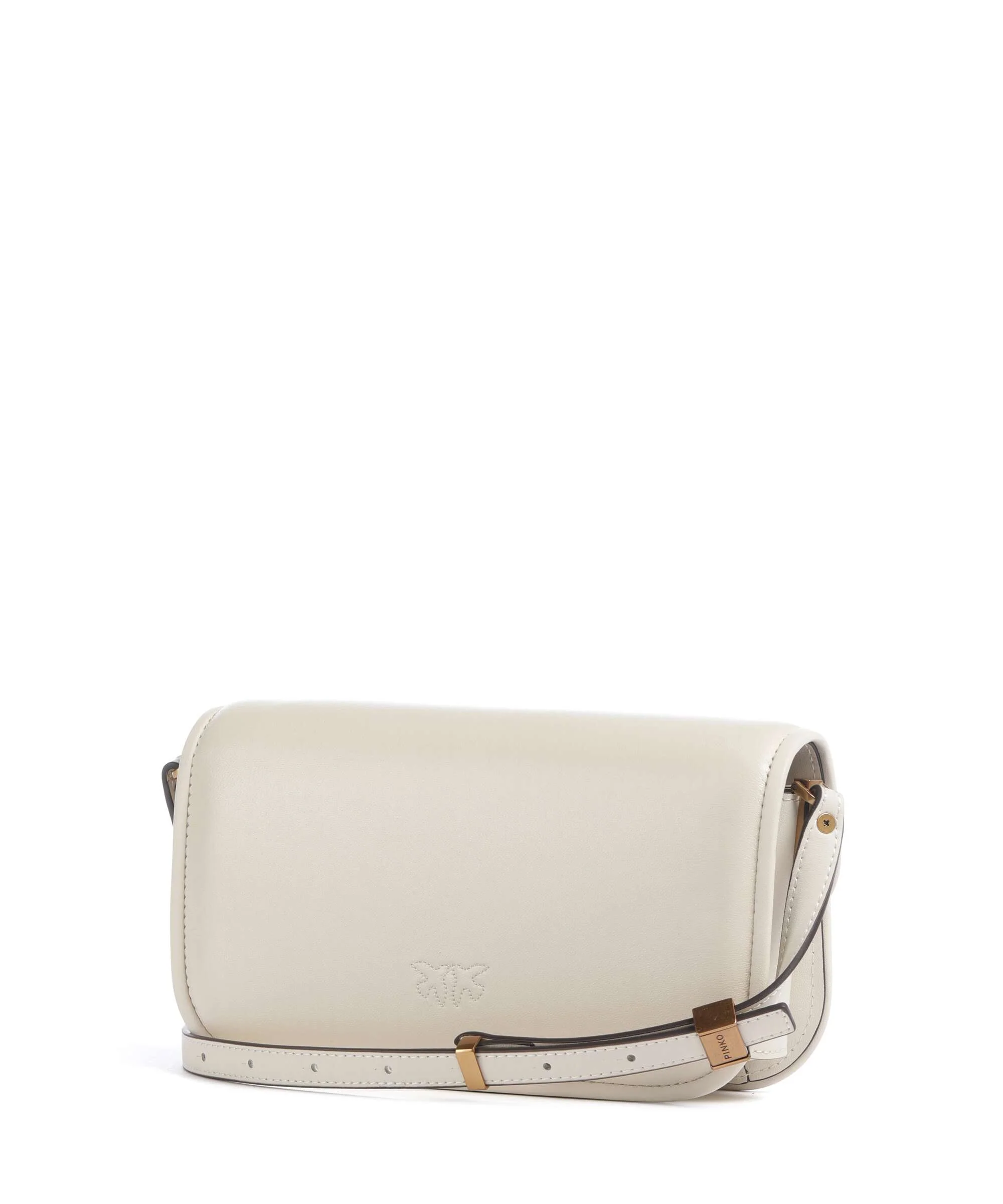 Pinko Love Box Horizontal Shoulder bag bianco seta/antique gold - Image 2