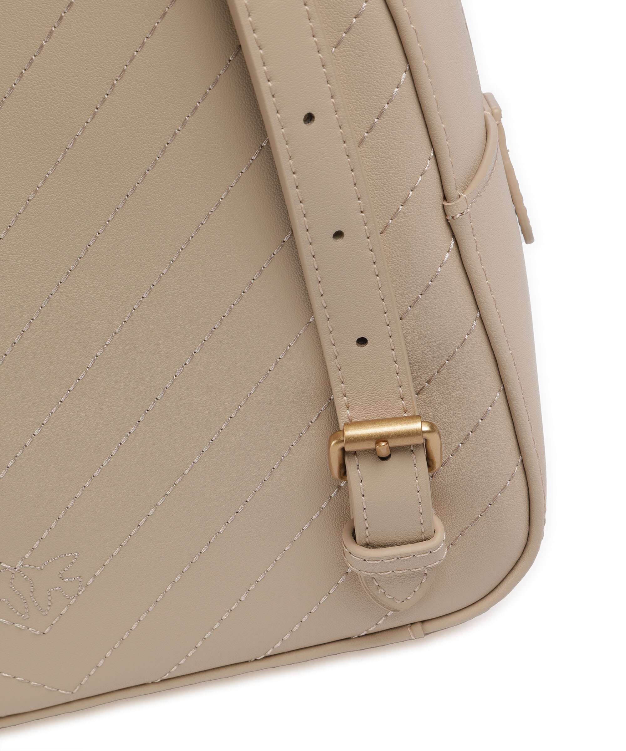 Pinko Love Click Backpack beige/grigio fumo/antique gold - Image 4