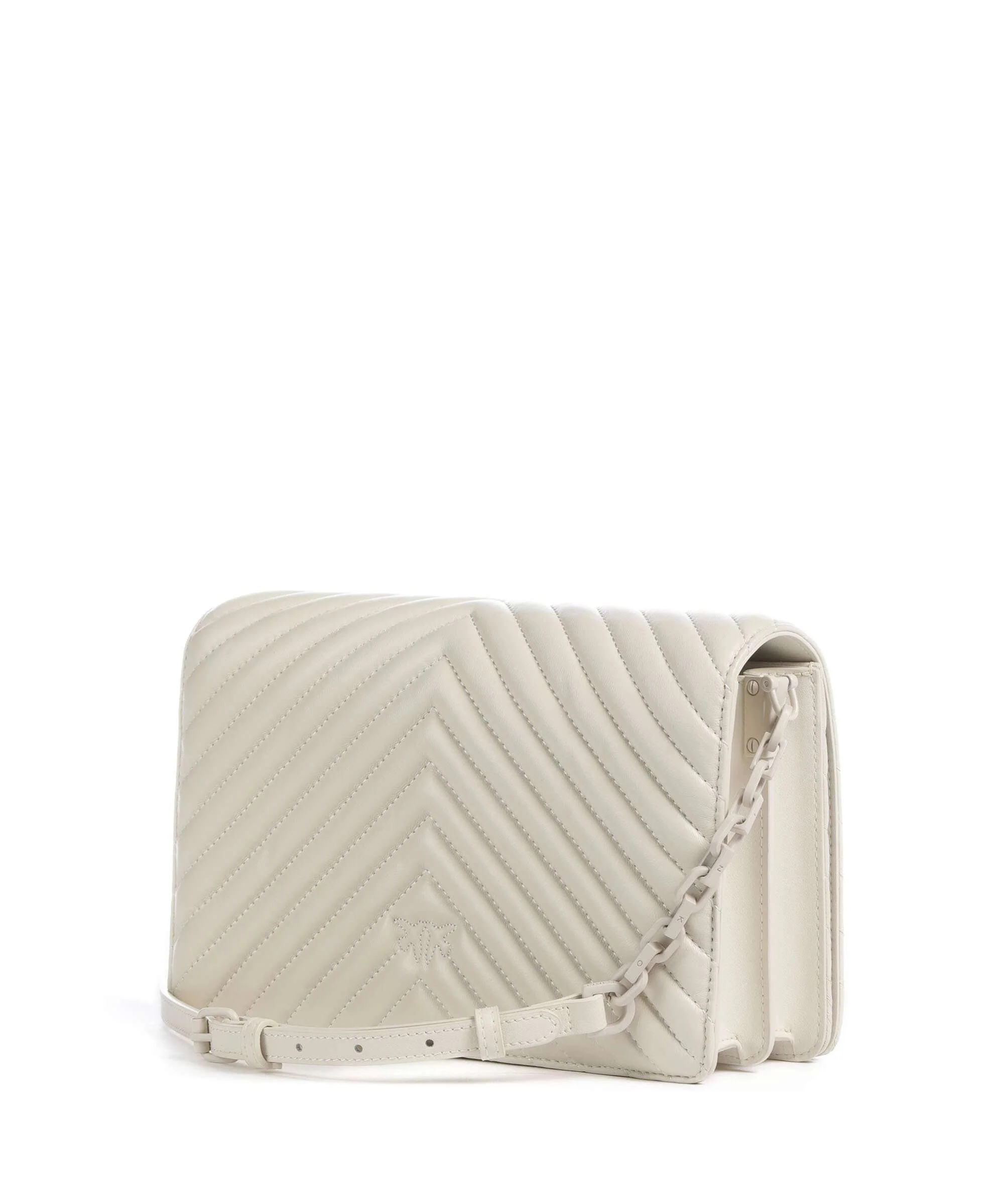 Pinko Love Click Classic Crossbody bag bianco seta - Image 2