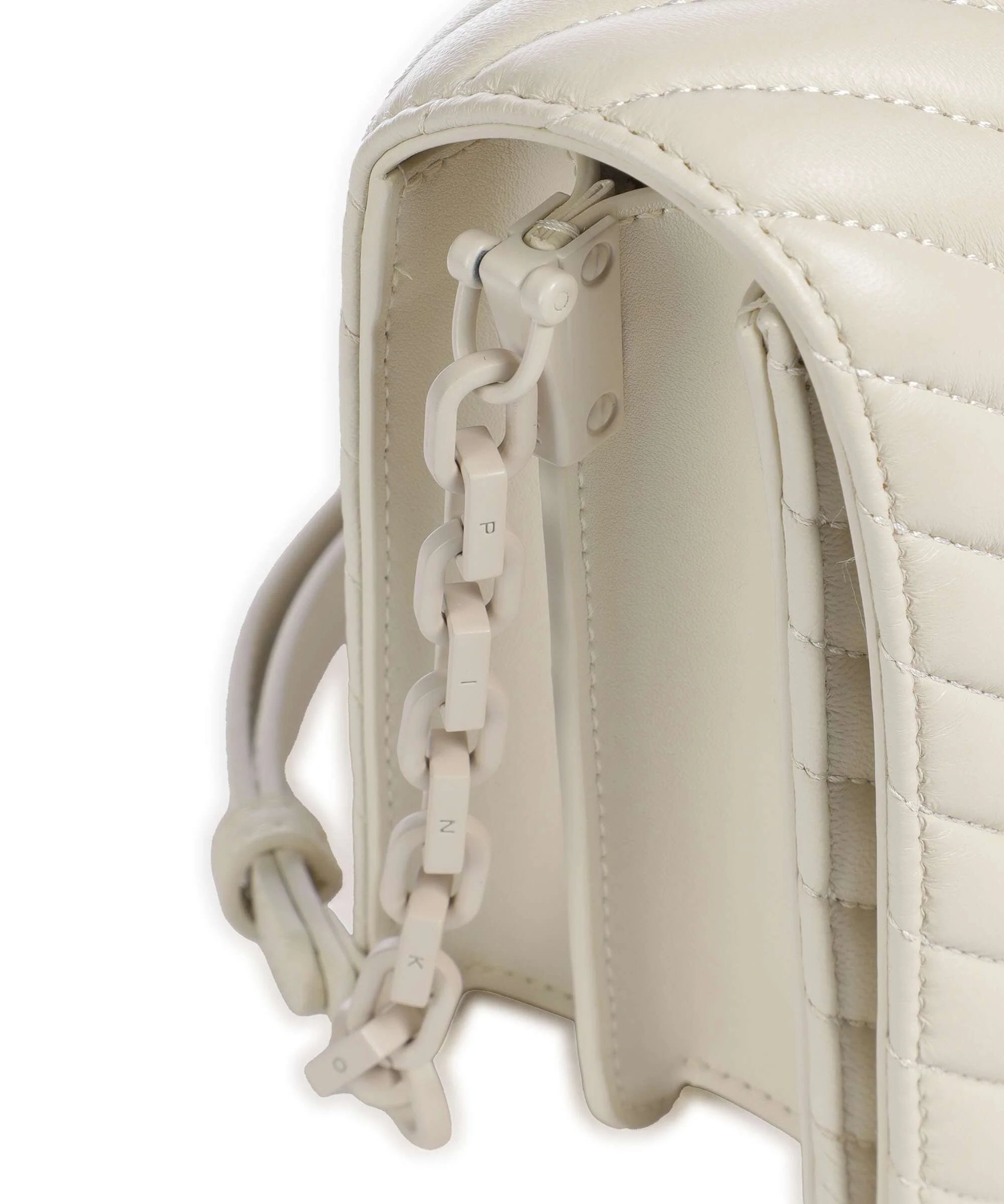 Pinko Love Click Classic Crossbody bag bianco seta - Image 4