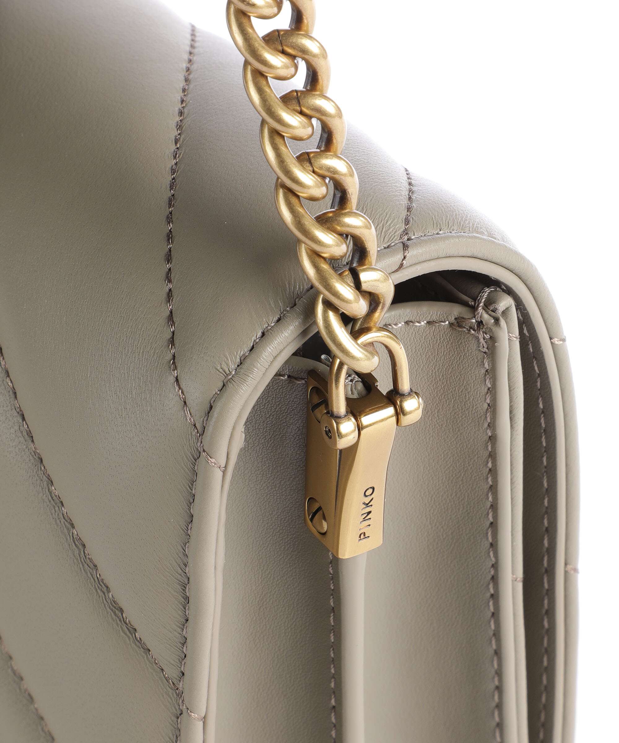 Pinko Love Click Classic Crossbody bag noce/antique gold - Image 4