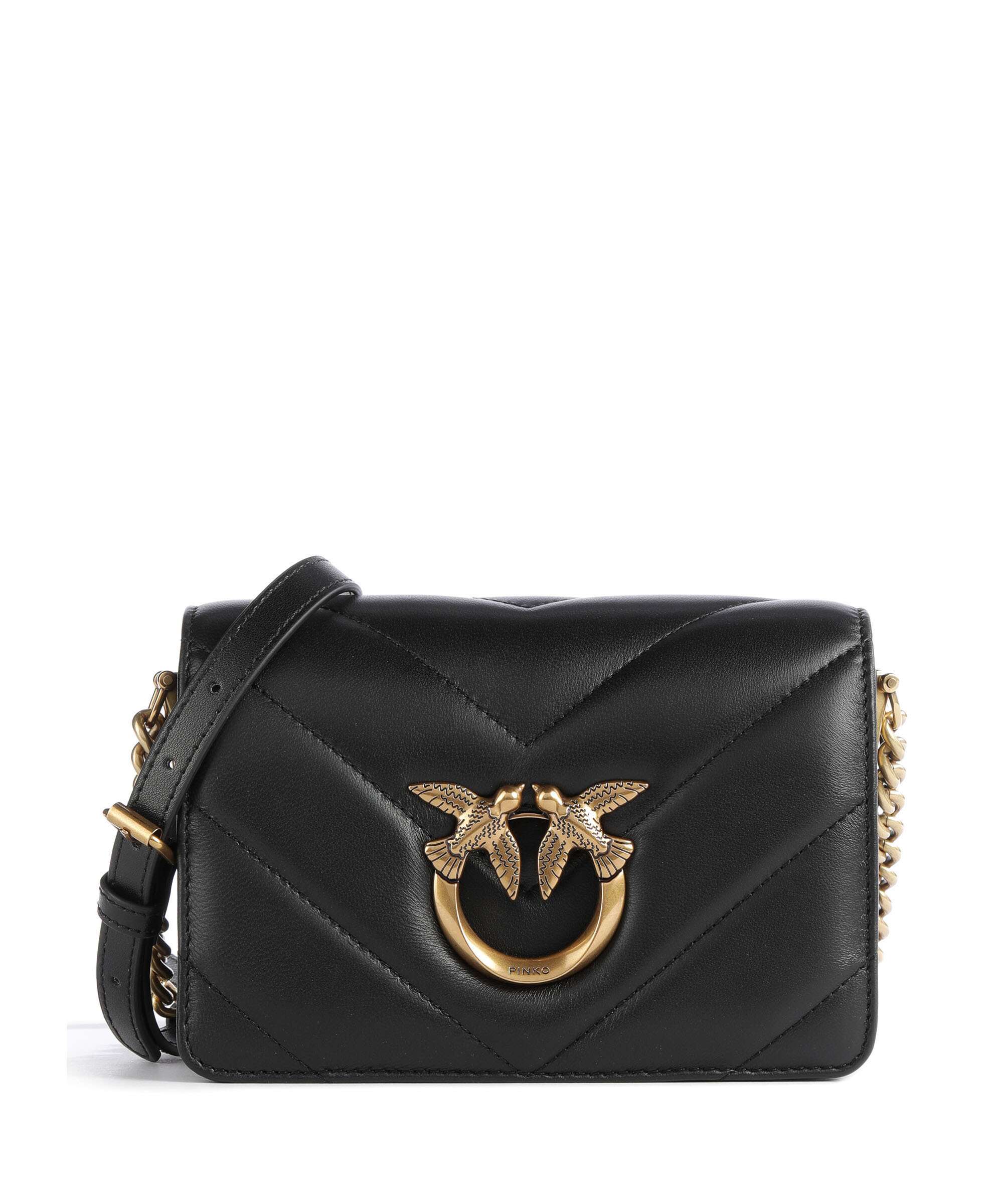 Pinko Love Click Mini Crossbody bag nero/antique gold