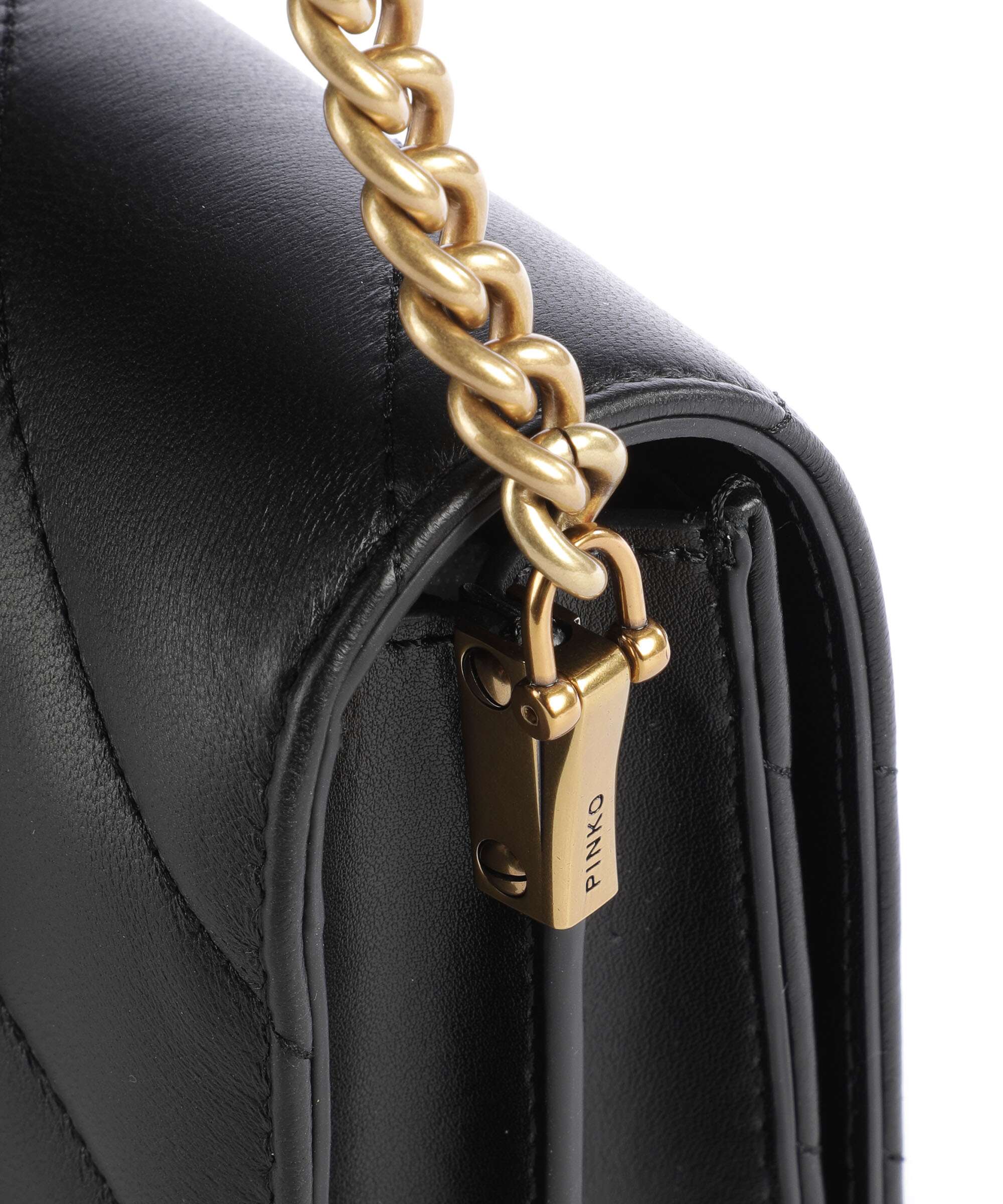 Pinko Love Click Mini Crossbody bag nero/antique gold - Image 4