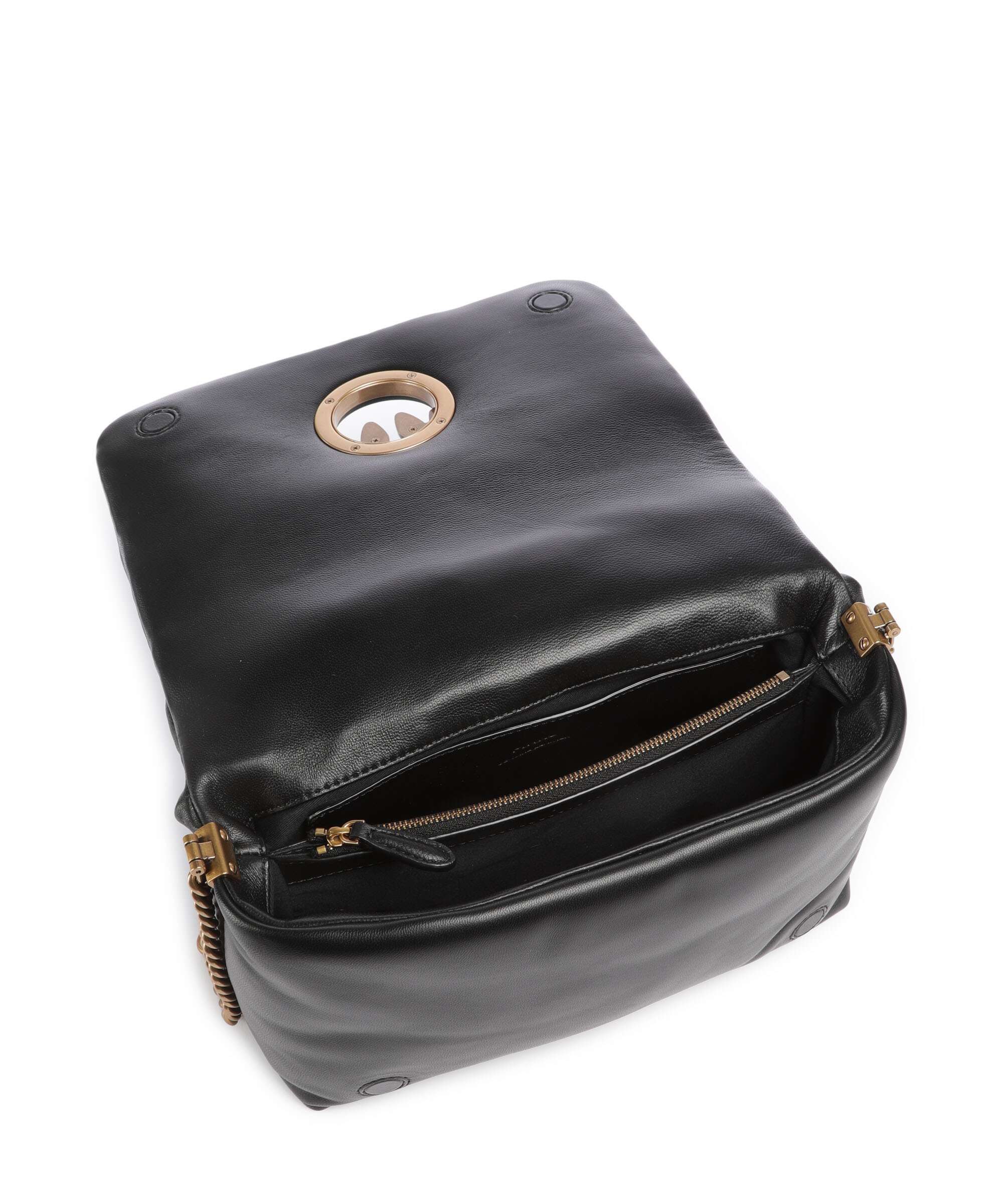 Pinko Love Click Puff Classic Crossbody bag nero/antique gold - Image 6