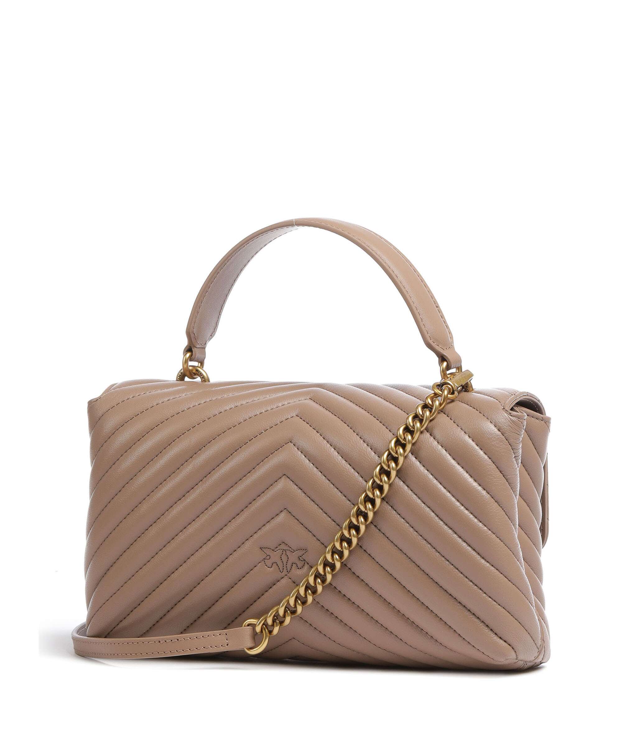 Pinko Love Lady Puff Classic Handbag biscotto zenzero/antique gold - Image 2