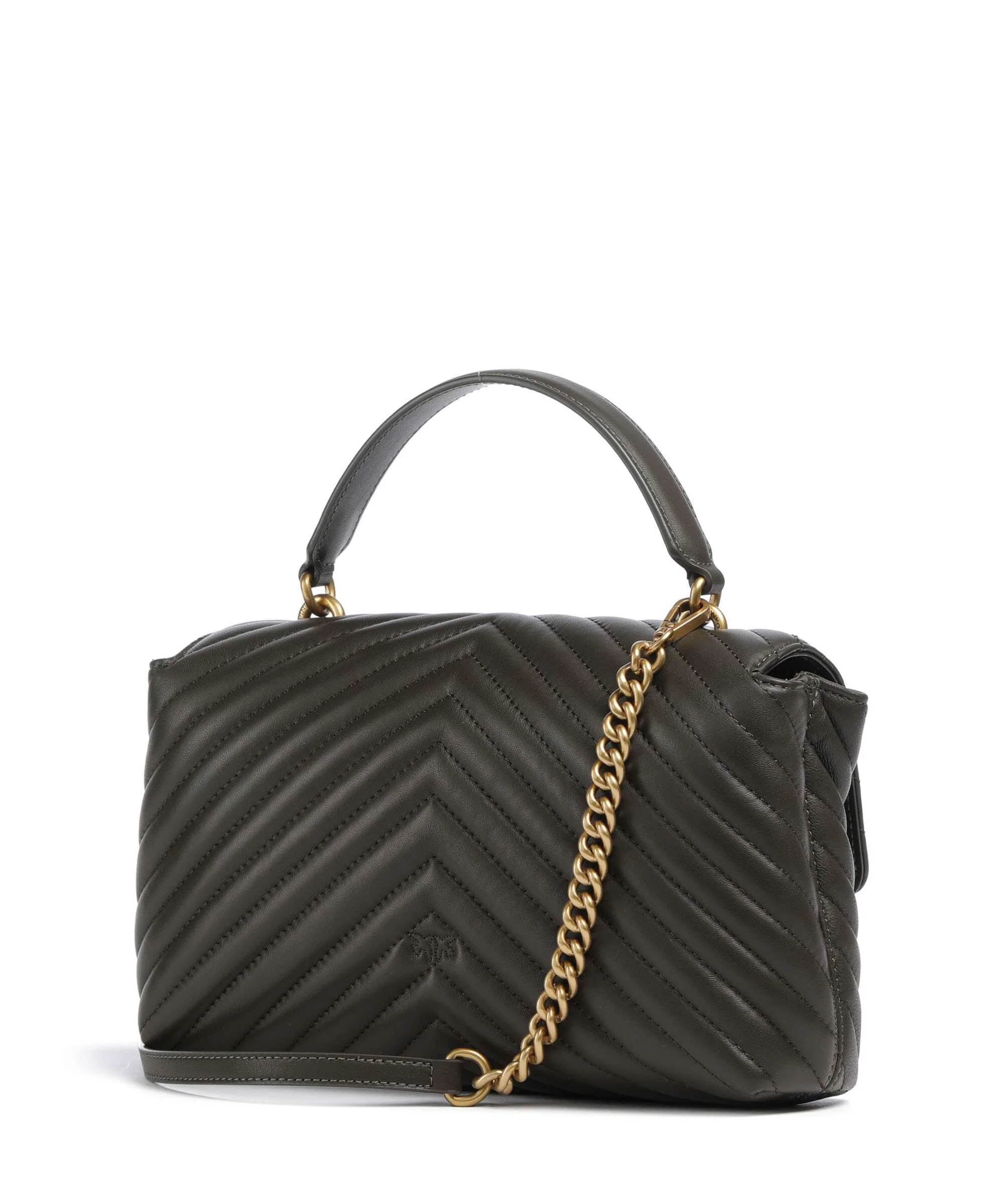Pinko Love Lady Puff Classic Handbag verde fango/antique gold - Image 2