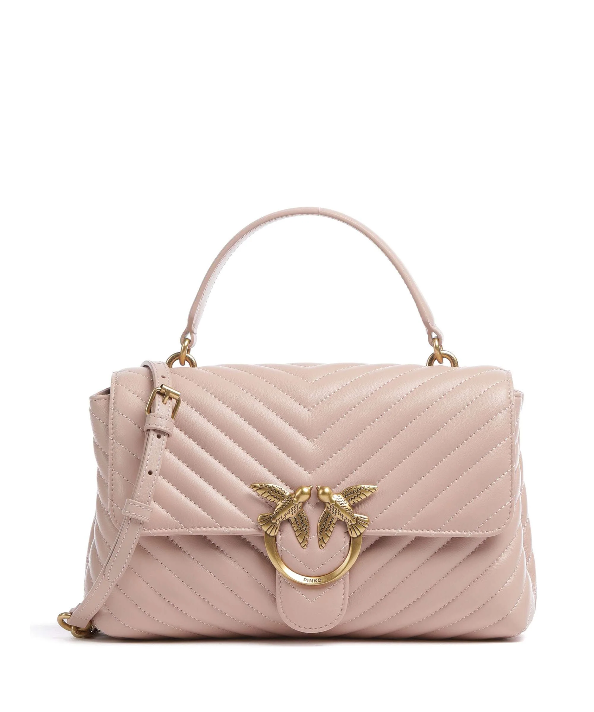 Pinko Love Lady Puff Classic Handbag cipria