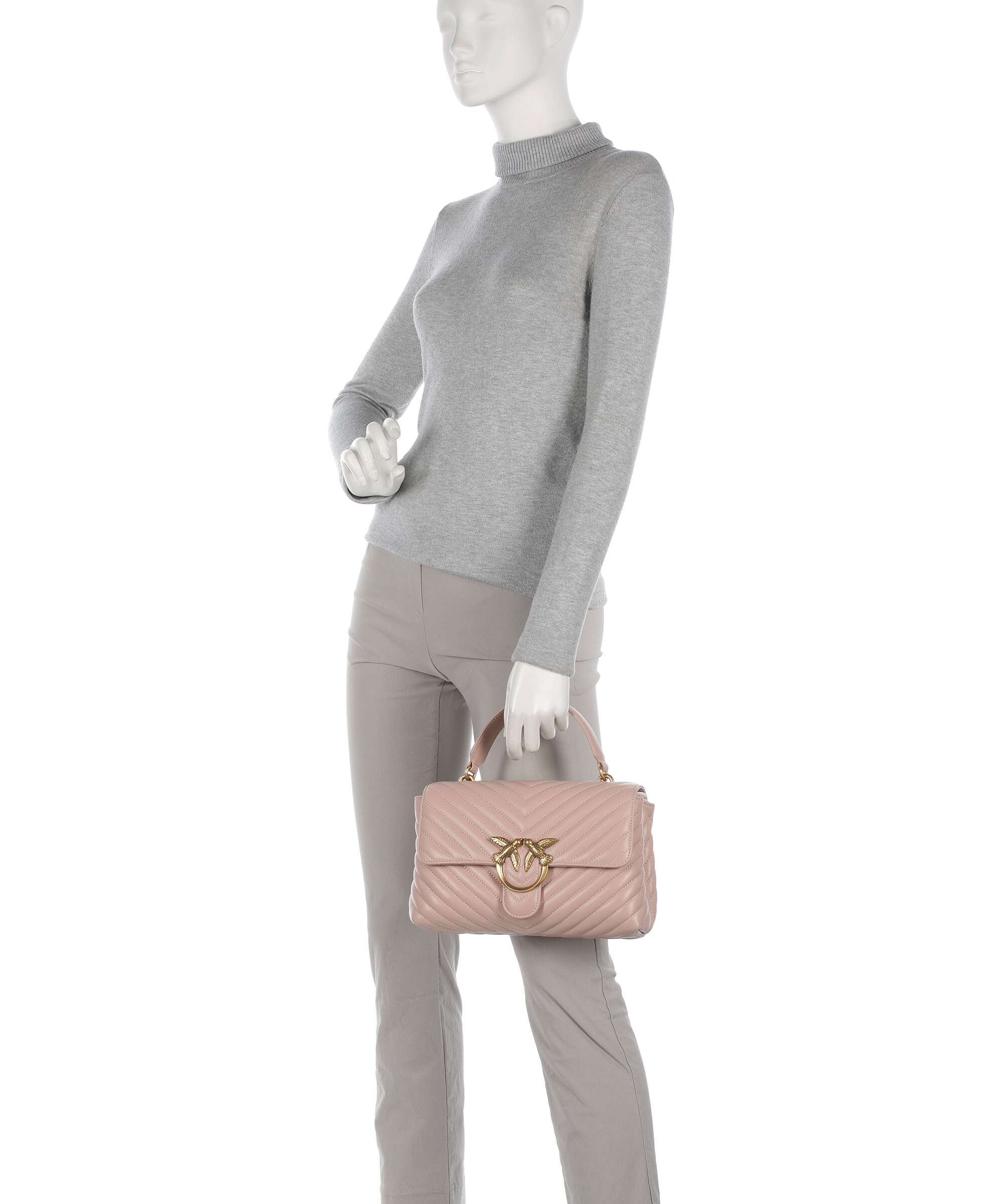 Pinko Love Lady Puff Classic Handbag cipria - Image 3