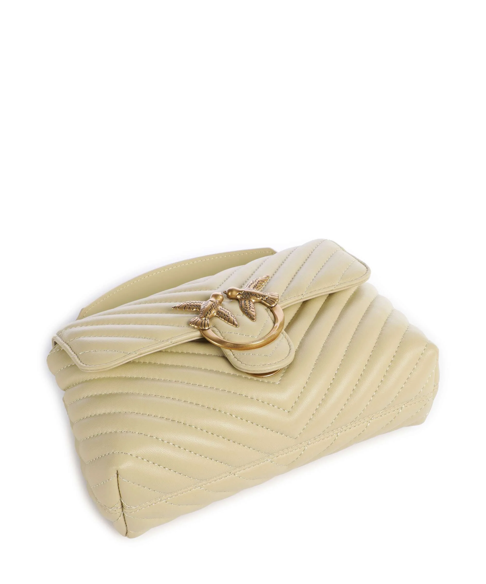 Pinko Love Lady Puff Mini Handbag giallo vaniglia/antique gold - Image 5