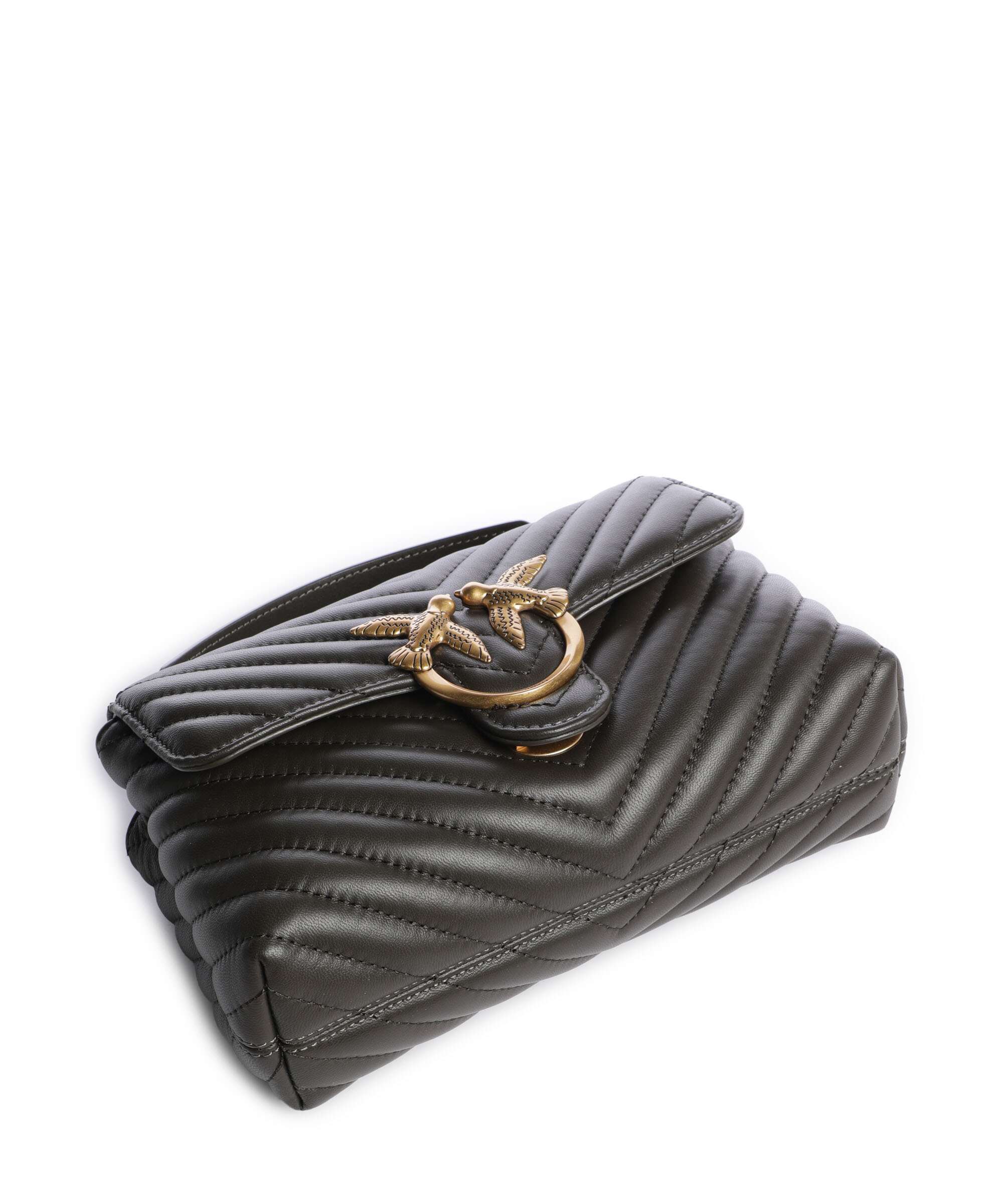 Pinko Love Lady Puff Mini Handbag verde fango/antique gold - Image 5