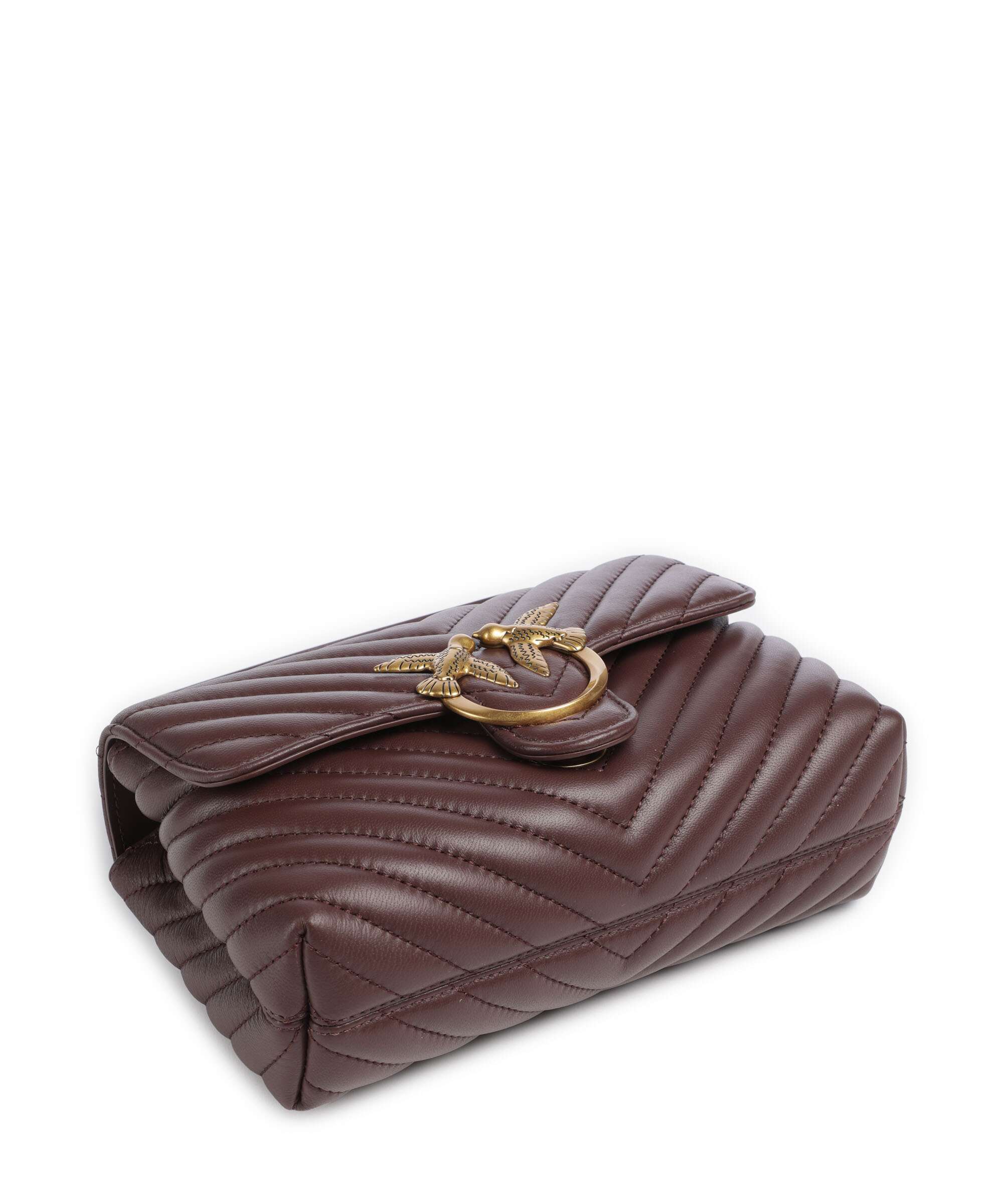 Pinko Love Lady Puff Mini Handbag cioccolato amaro/antique gold - Image 5