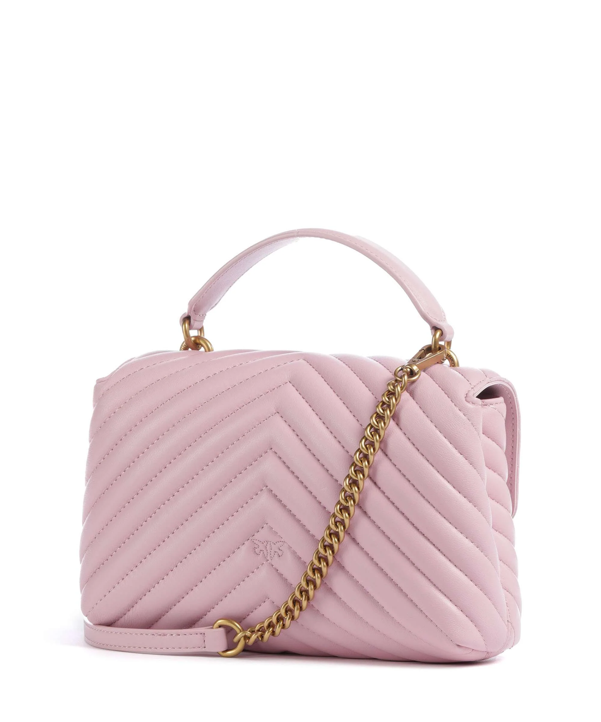 Pinko Love Lady Puff Mini Handbag rosa chiaro/antique gold - Image 2