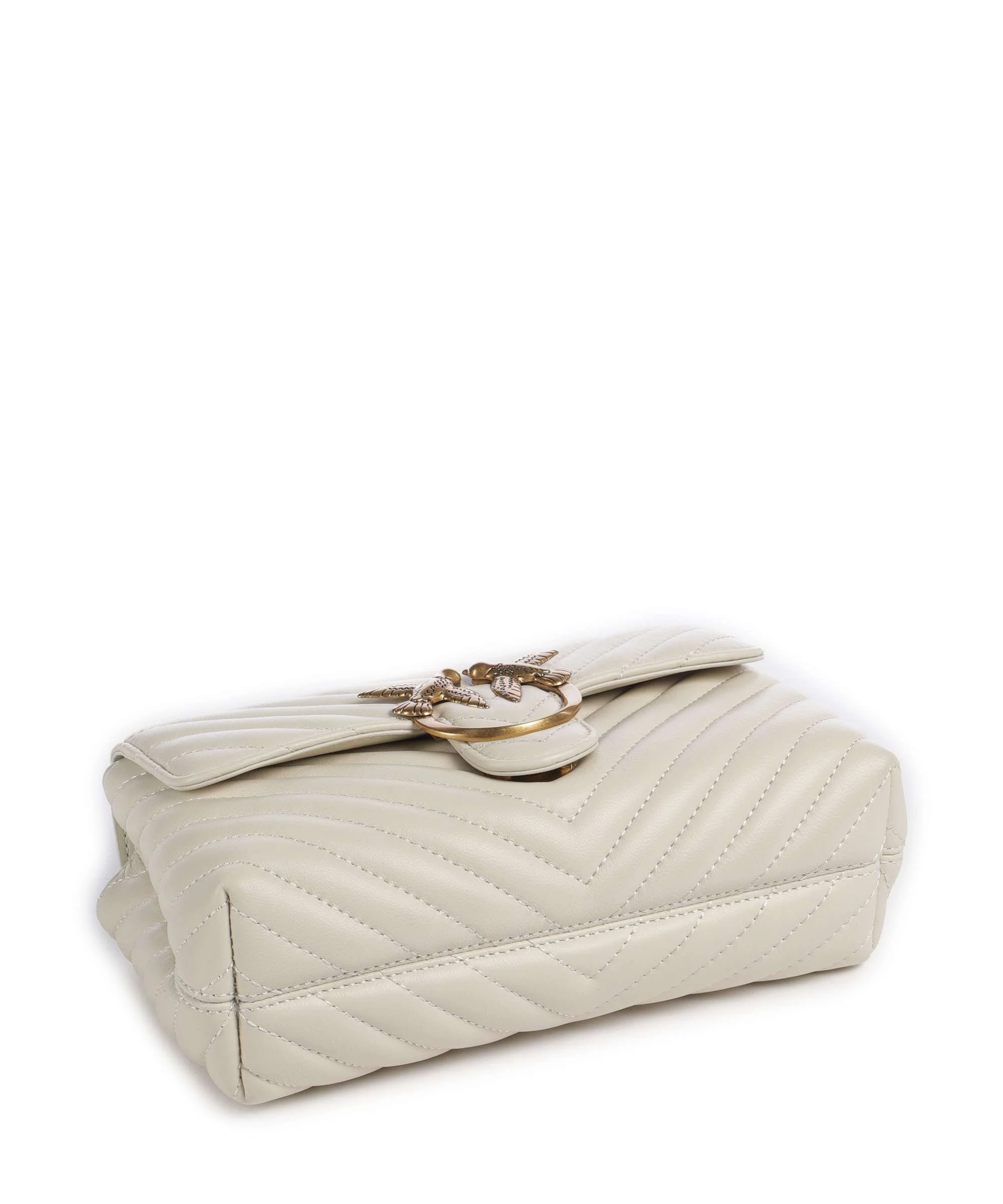 Pinko Love Lady Puff Mini Handbag bianco seta/antique gold - Image 5