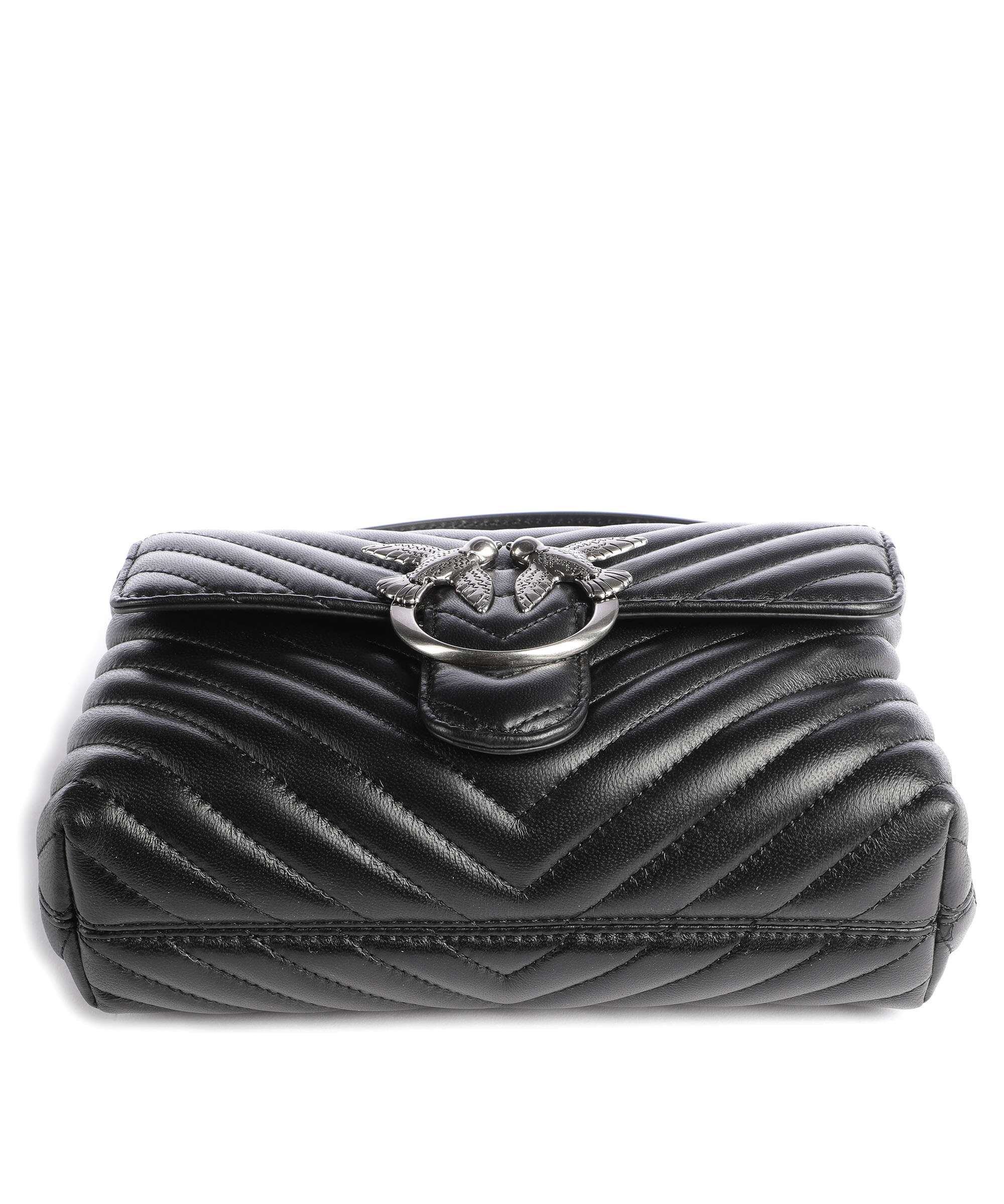 Pinko Love Lady Puff Mini Handbag nero/old silver - Image 5