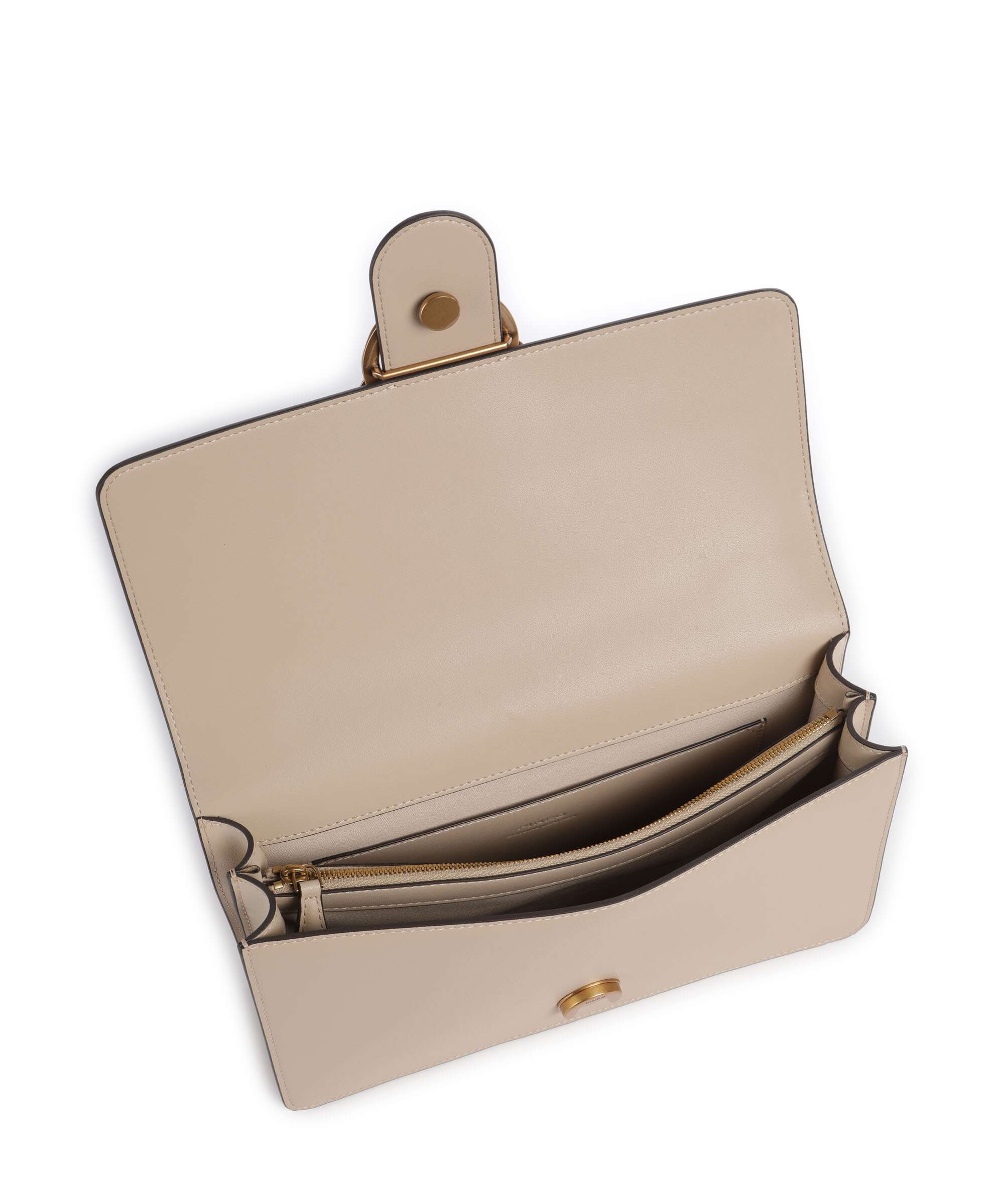 Pinko Love One Classic Crossbody bag beige/grigio fumo/antique gold - Image 6