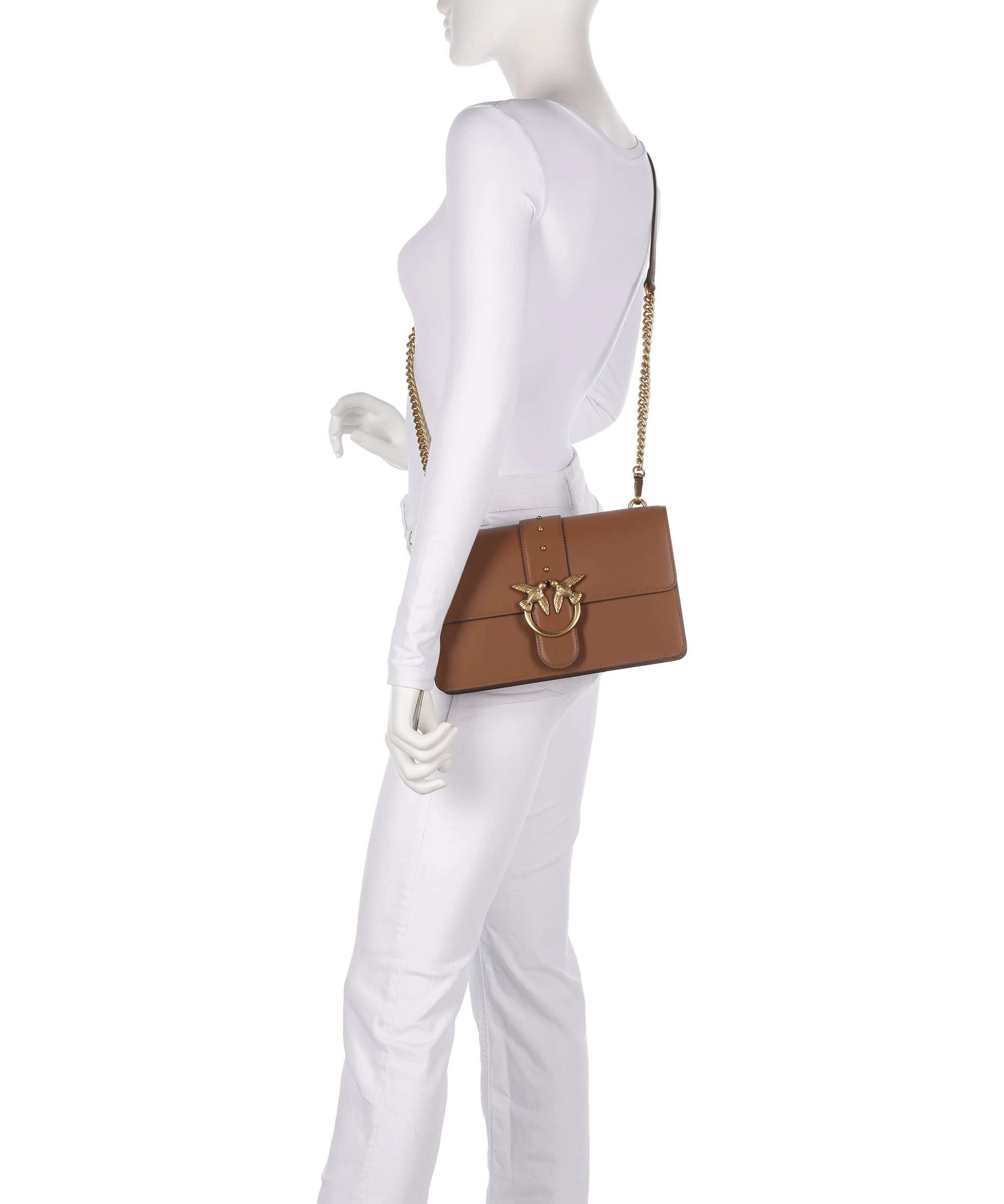 Pinko Love One Classic Crossbody bag marrone/leone/antique gold - Image 3