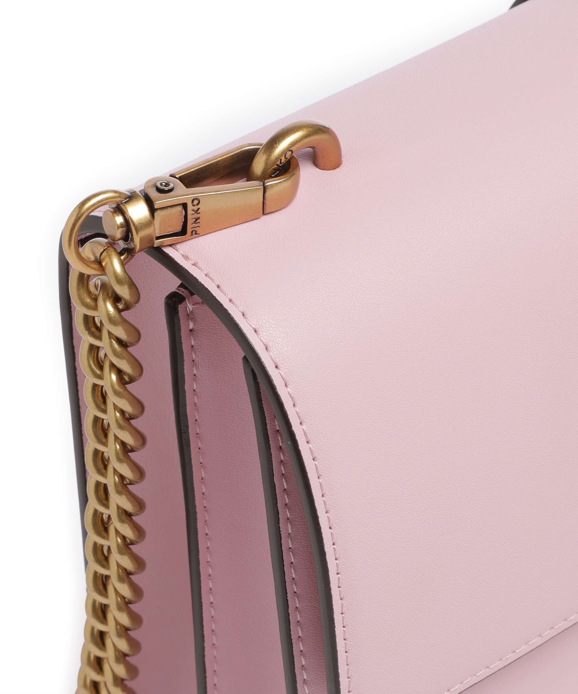 Pinko Love One Classic Crossbody bag rosa chiaro/antique gold - Image 4