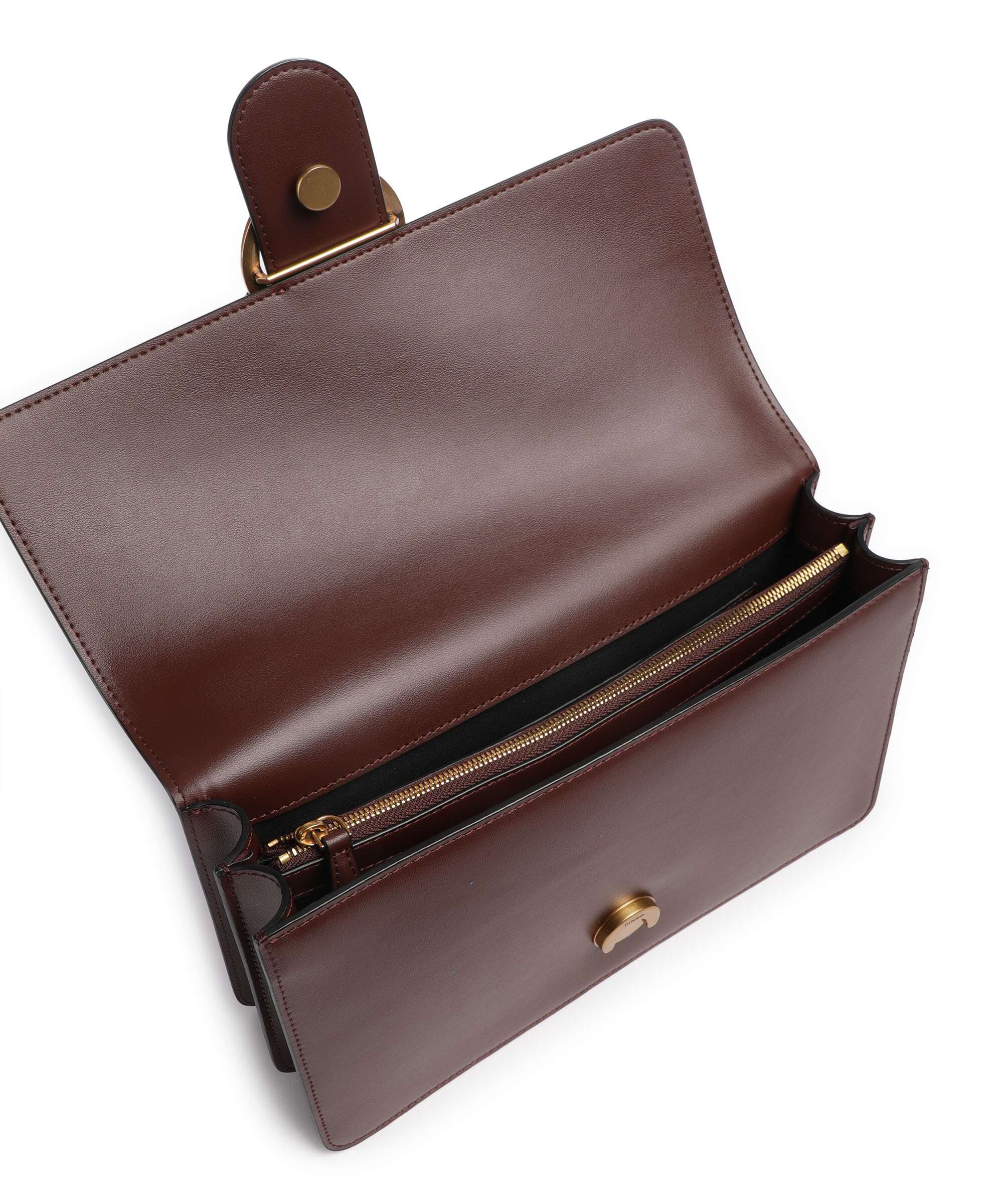 Pinko Love One Classic Crossbody bag rosso vino/antique gold - Image 6