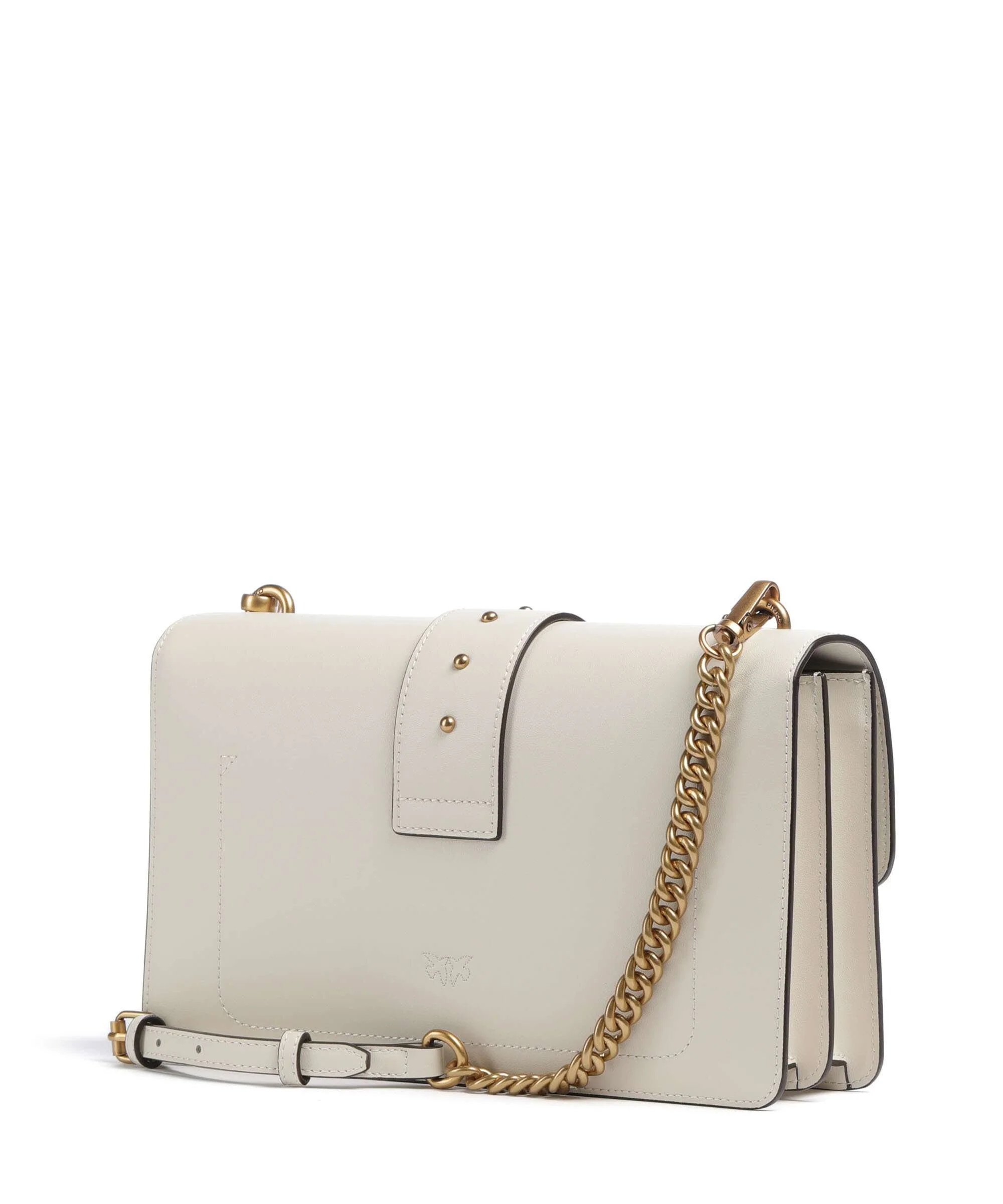 Pinko Love One Classic Crossbody bag bianco seta/antique gold - Image 2