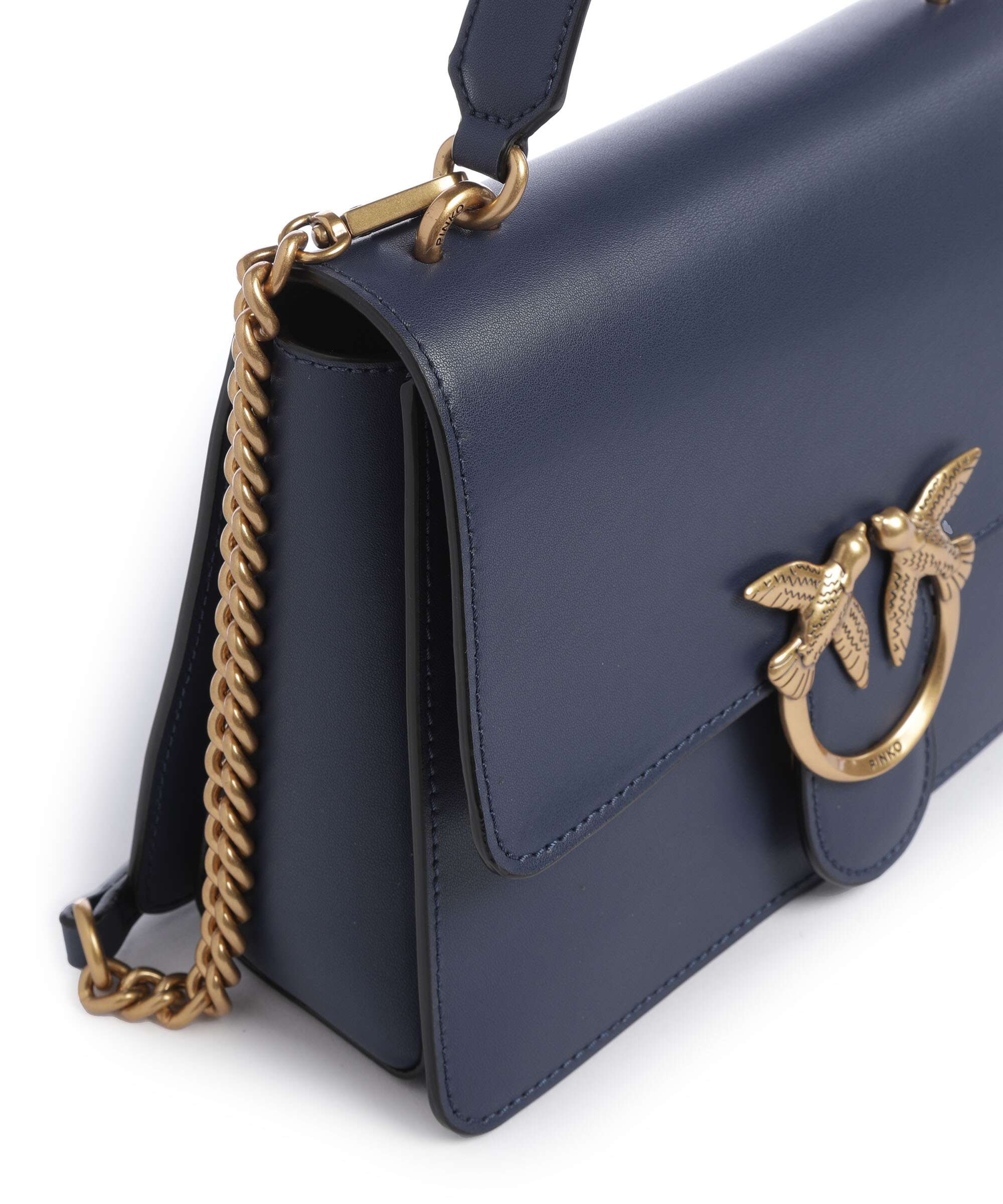 Pinko Love One Classic Handbag blu indaco ombroso/antique gold - Image 4