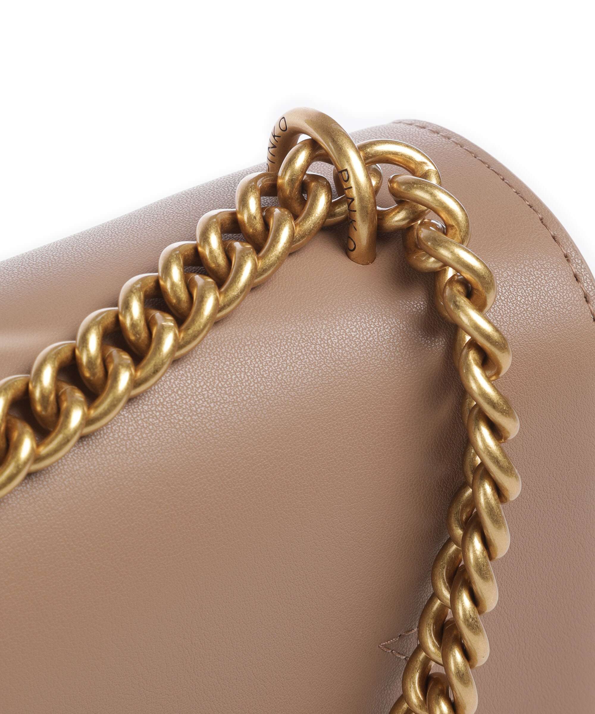 Pinko Love One Classic Shoulder bag biscotto zenzero - Image 4
