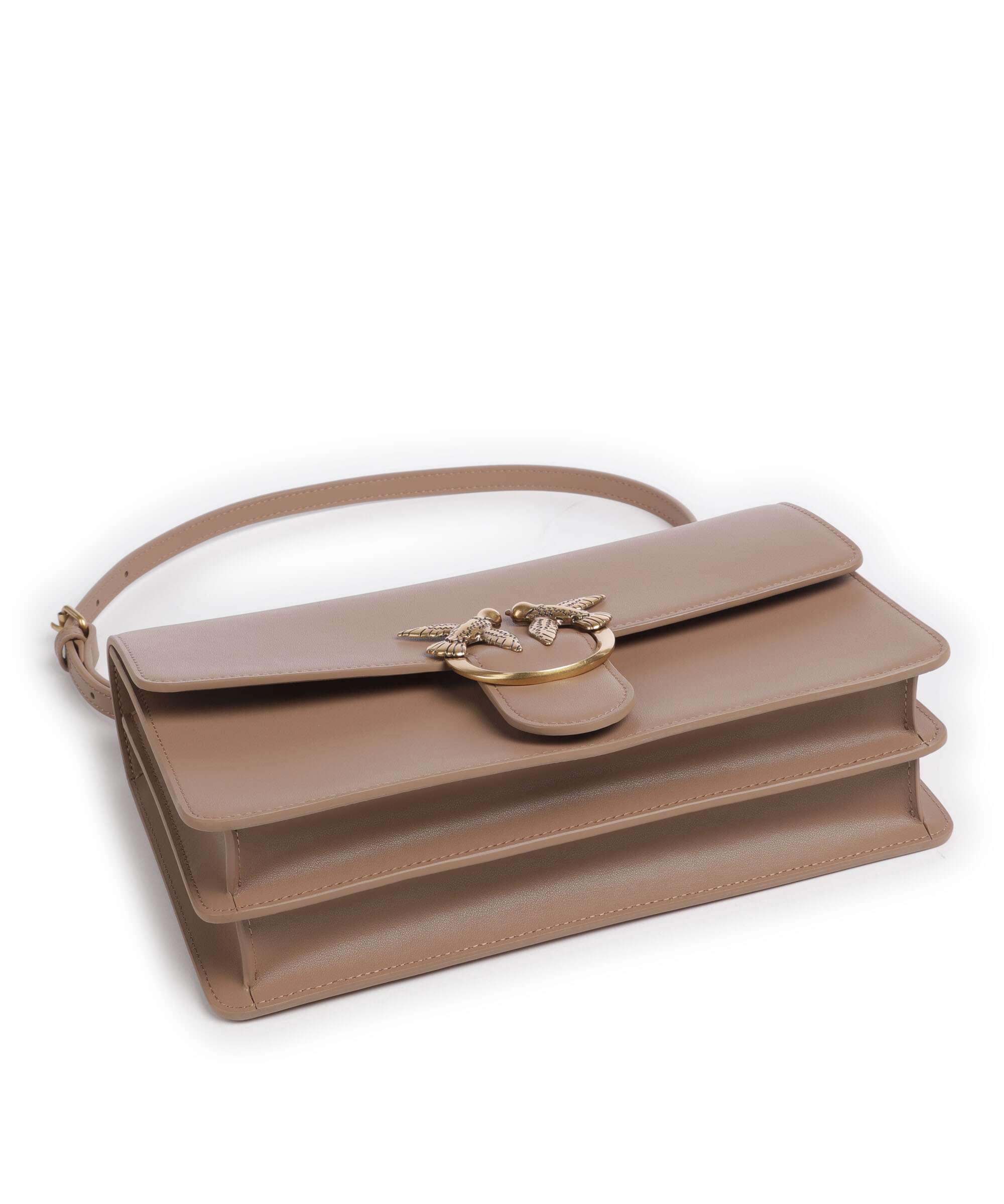 Pinko Love One Classic Shoulder bag biscotto zenzero - Image 5