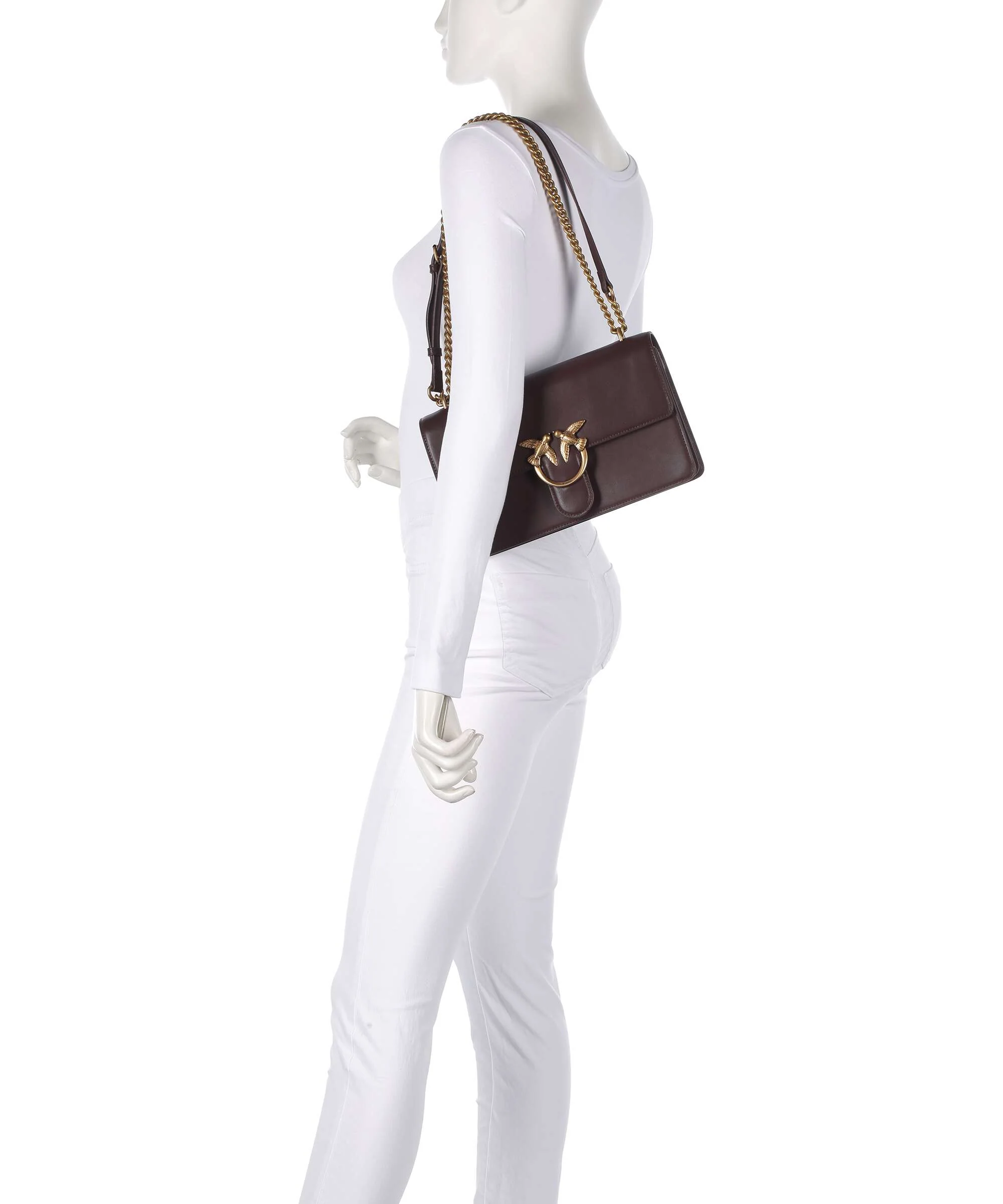 Pinko Love One Classic Shoulder bag uva di catawba/antique gold - Image 4