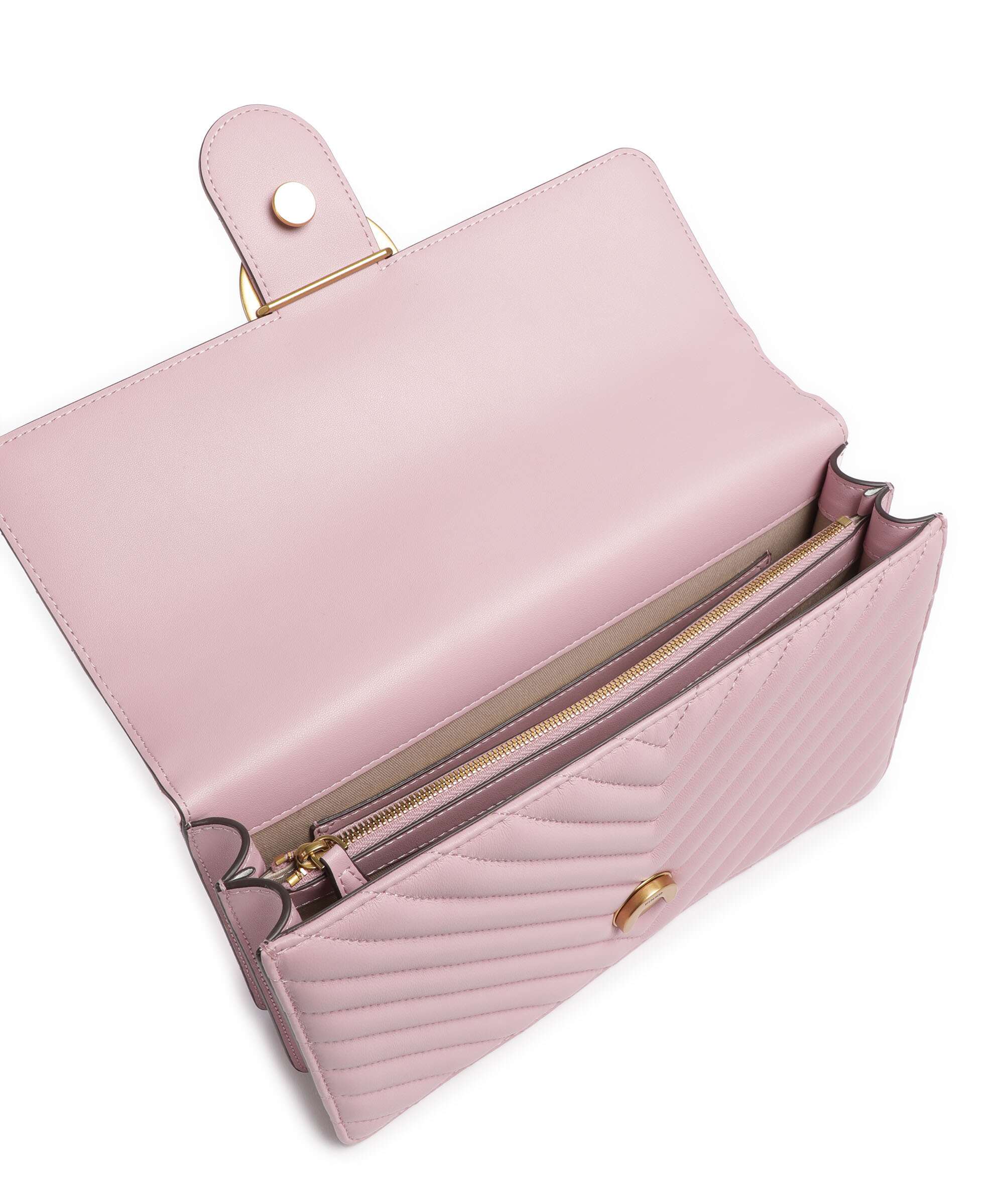 Pinko Love One Classic Shoulder bag rosa chiaro/antique gold - Image 7
