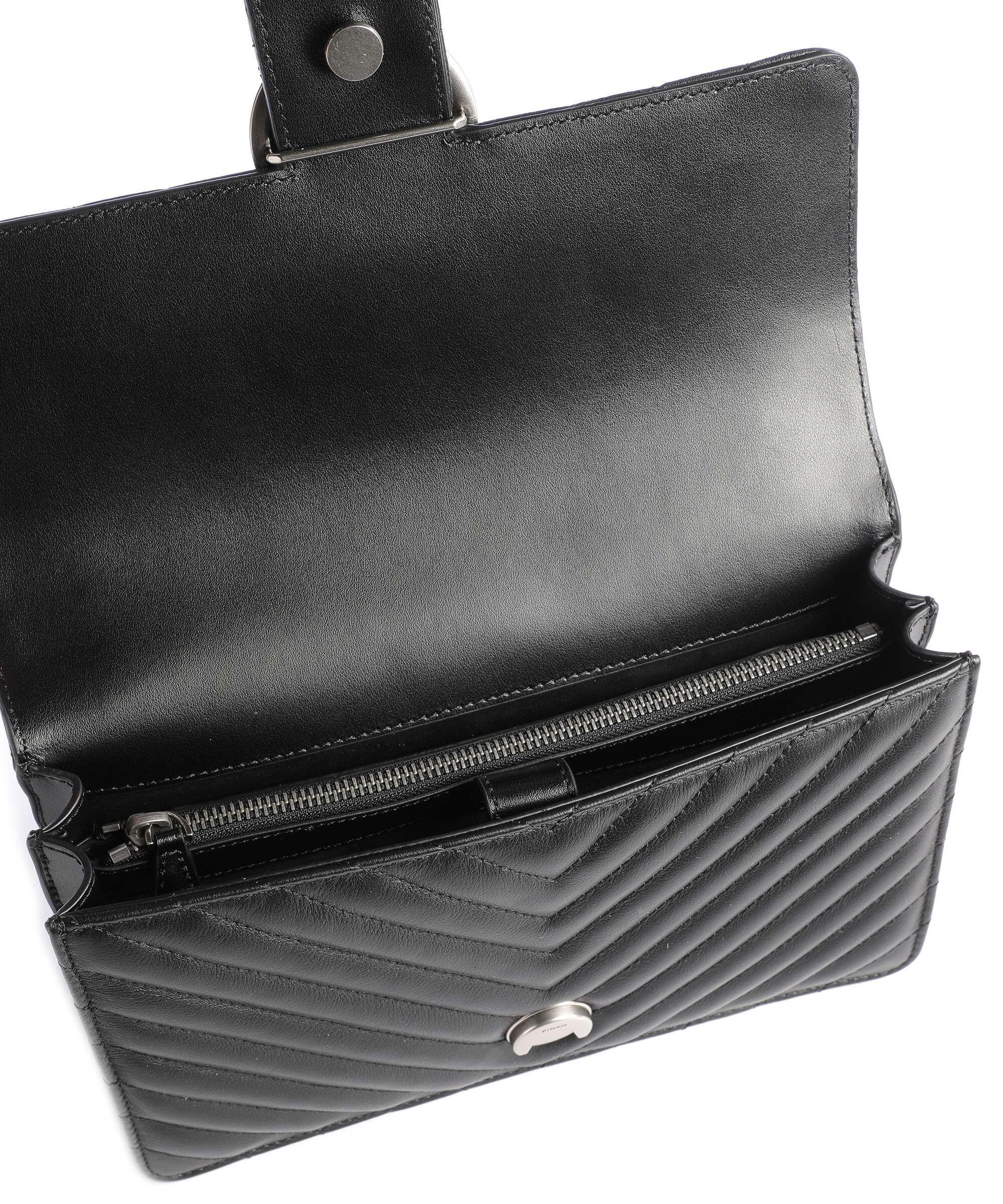 Pinko Love One Classic Shoulder bag nero/old silver - Image 5