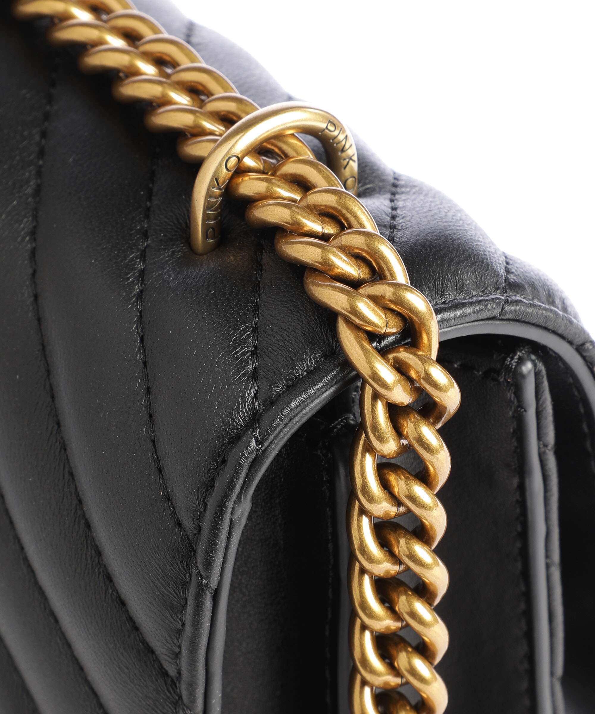 Pinko Love One Classic Shoulder bag nero/antique gold - Image 5
