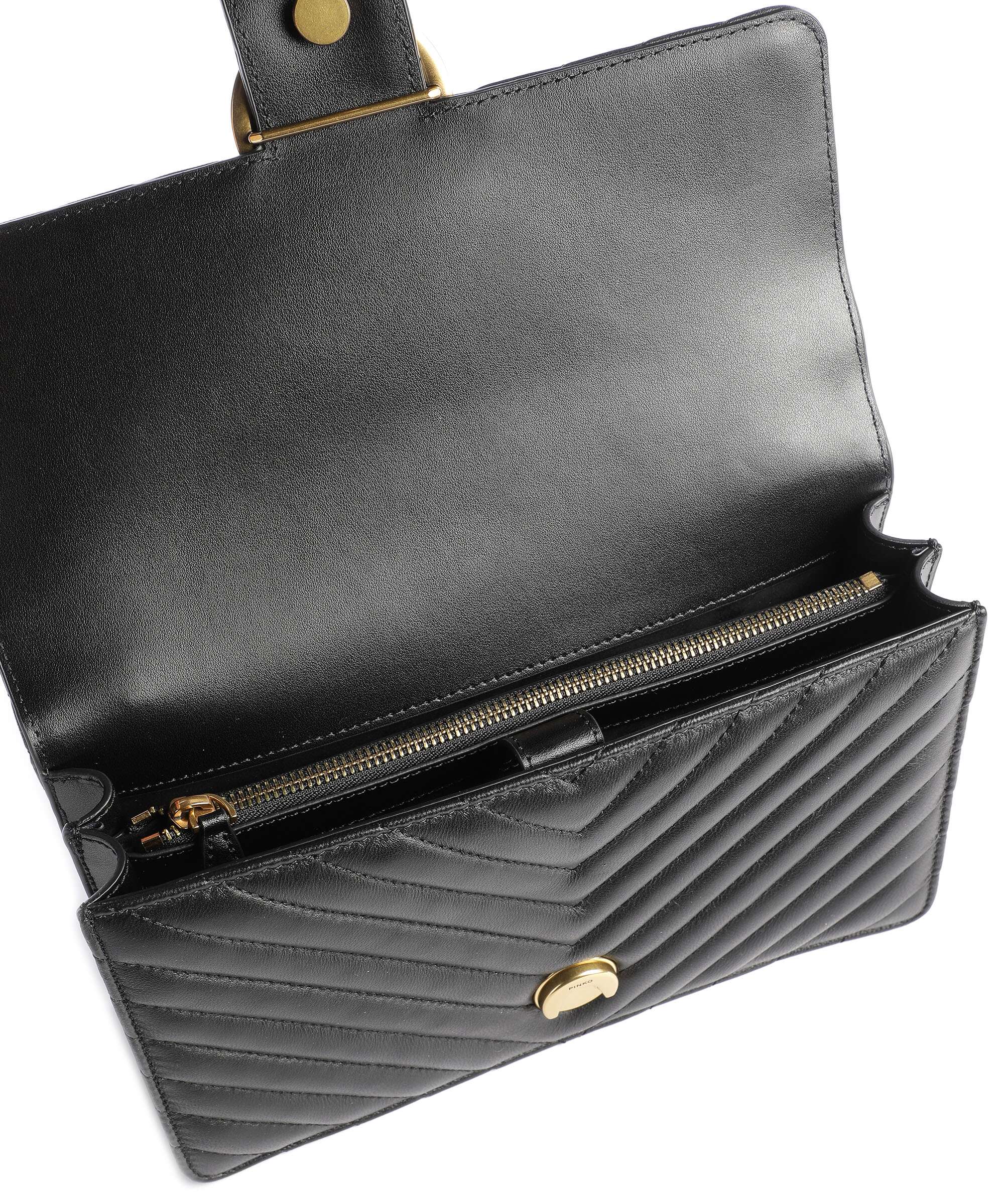 Pinko Love One Classic Shoulder bag nero/antique gold - Image 6