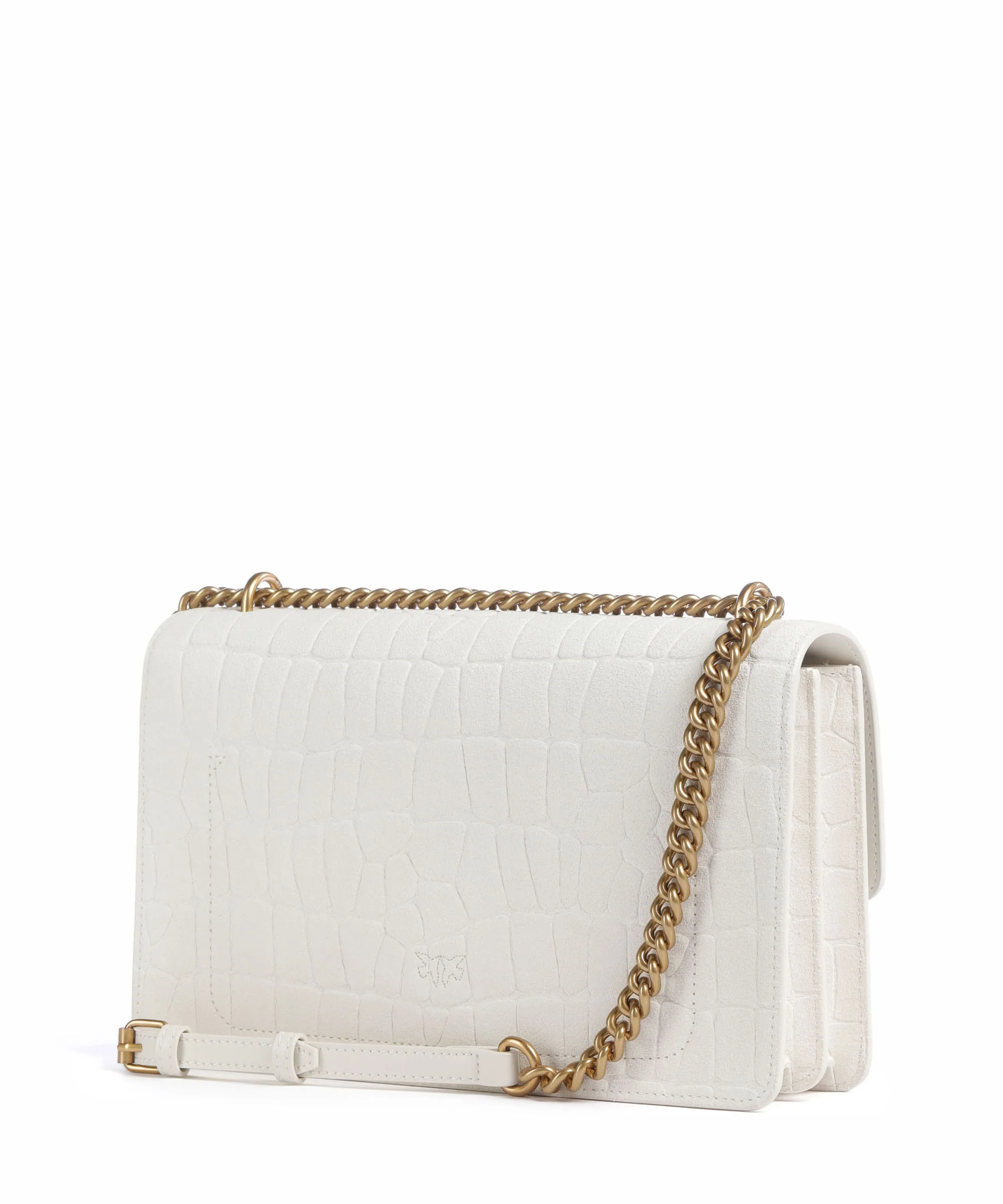 Pinko Love One Classic Shoulder bag bianco nembo/antique gold - Image 2