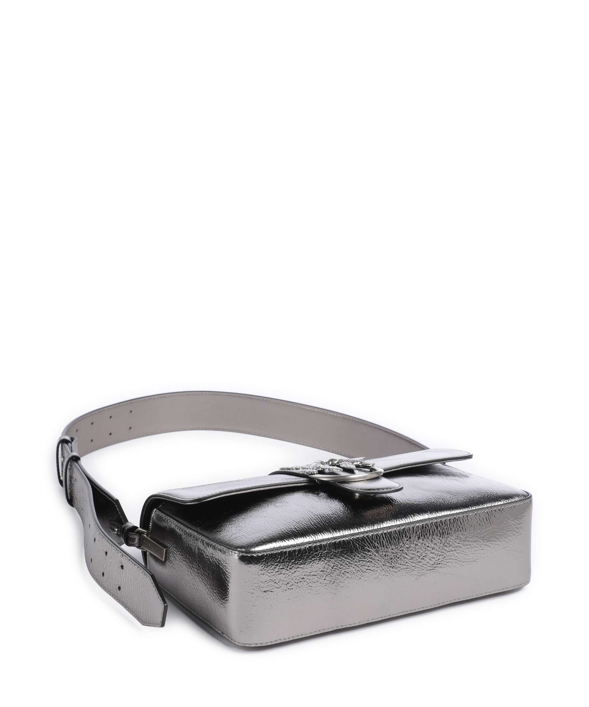 Pinko Love One Classic Slouchy Shoulder bag antracite/old silver - Image 4