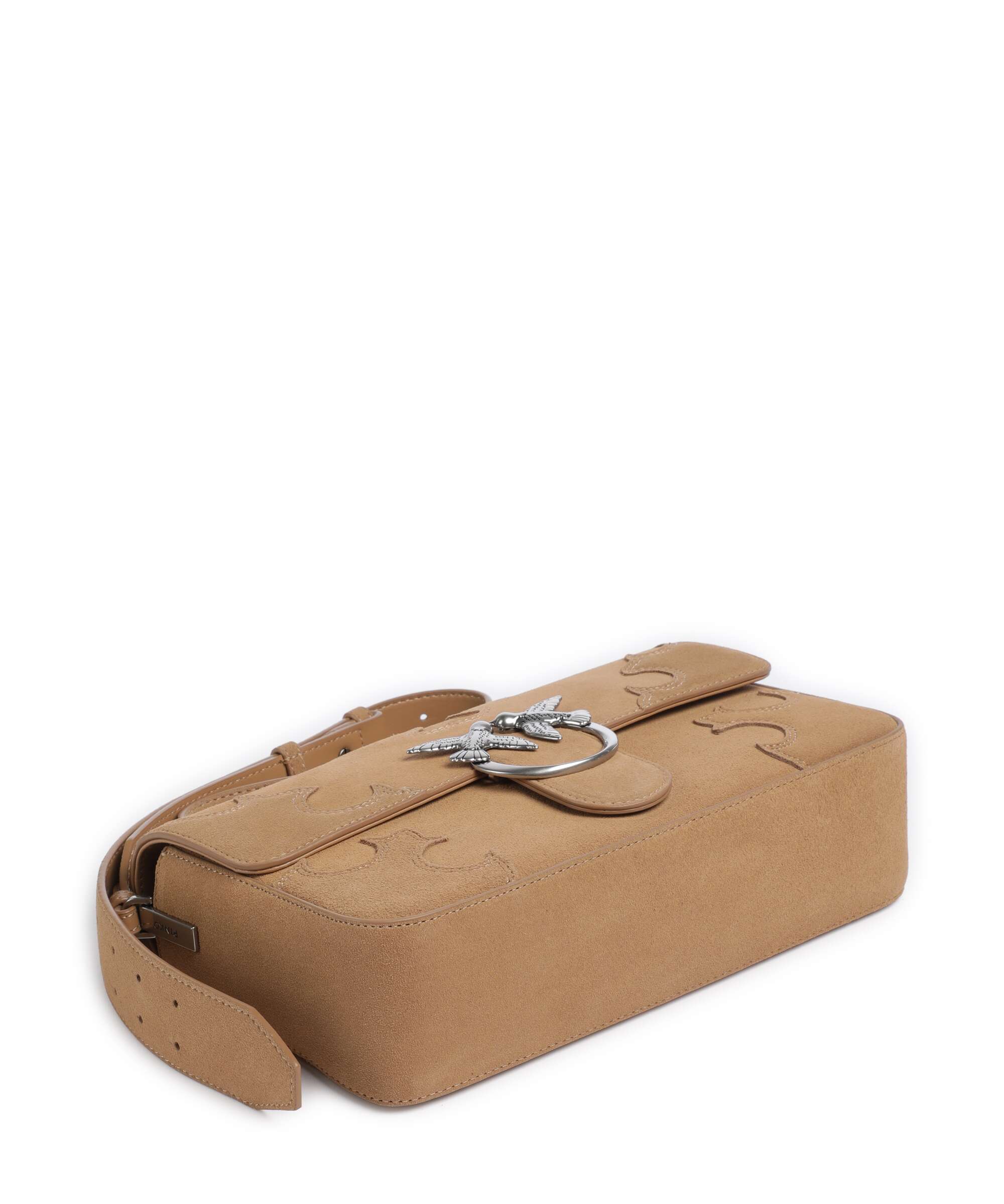 Pinko Love One Classic Slouchy Shoulder bag beige/scoiattolo/old silver - Image 4