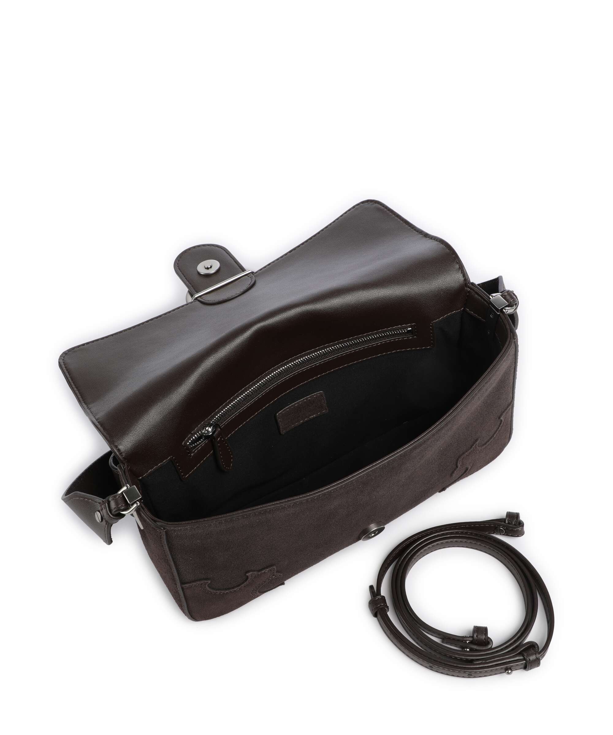Pinko Love One Classic Slouchy Shoulder bag marrone/chicco di caffe/old silver - Image 5