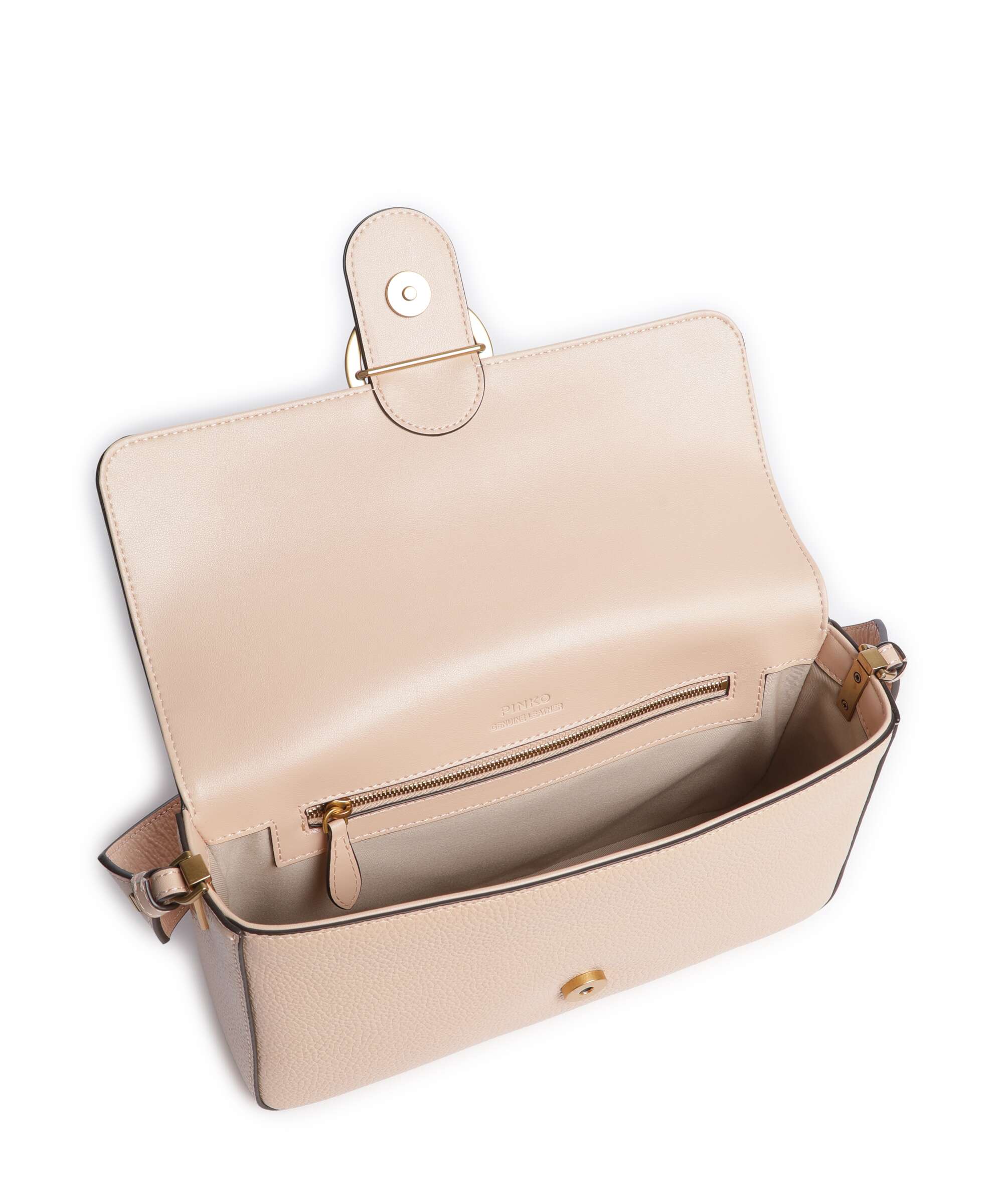 Pinko Love One Classic Slouchy Shoulder bag light pink/antique gold - Image 6