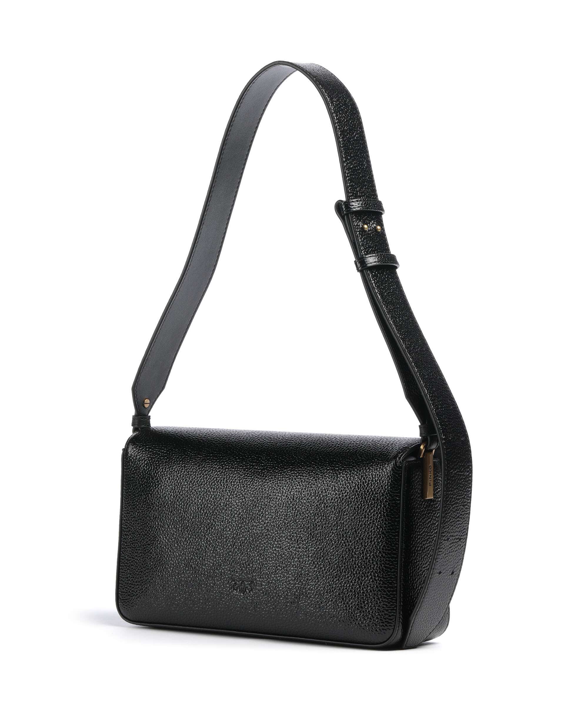 Pinko Love One Classic Slouchy Shoulder bag nero/antique gold - Image 2