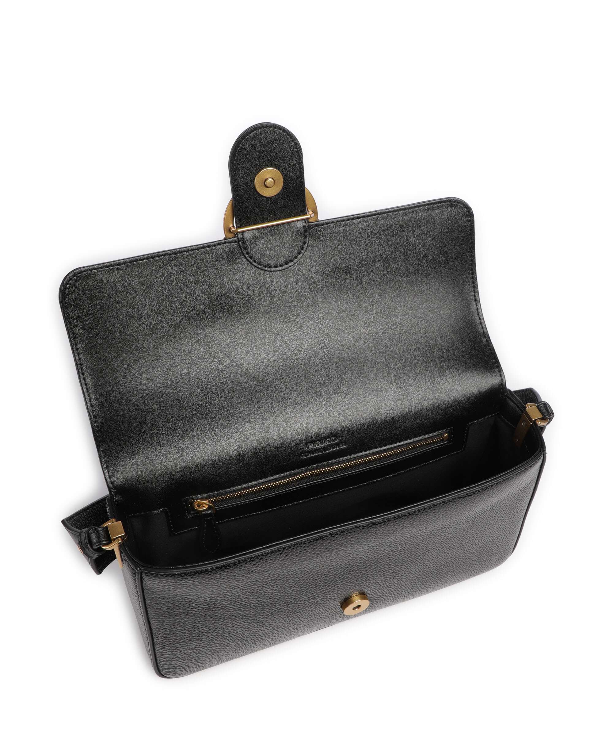 Pinko Love One Classic Slouchy Shoulder bag nero/antique gold - Image 7