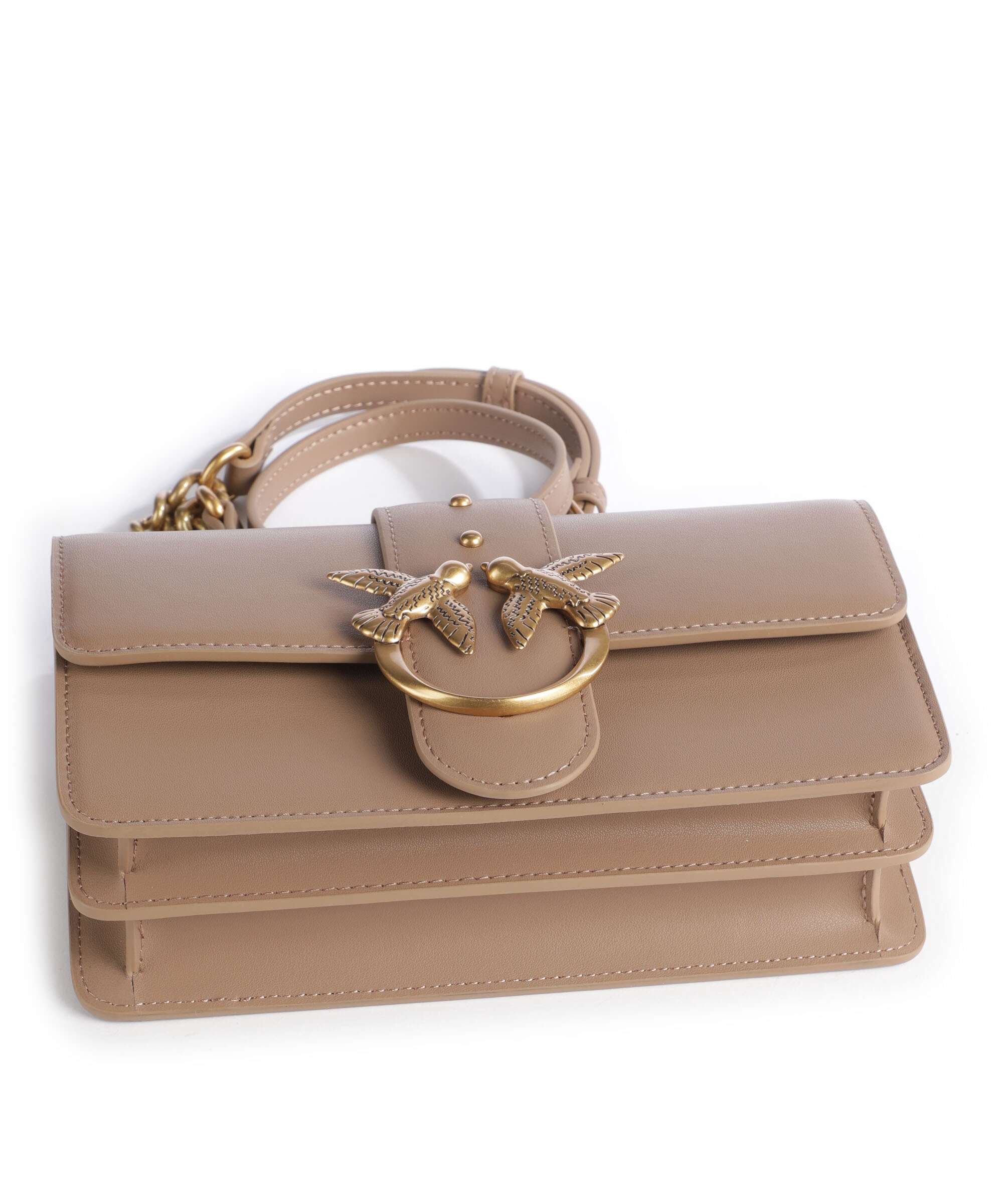Pinko Love One Mini Crossbody bag biscotto zenzero - Image 5