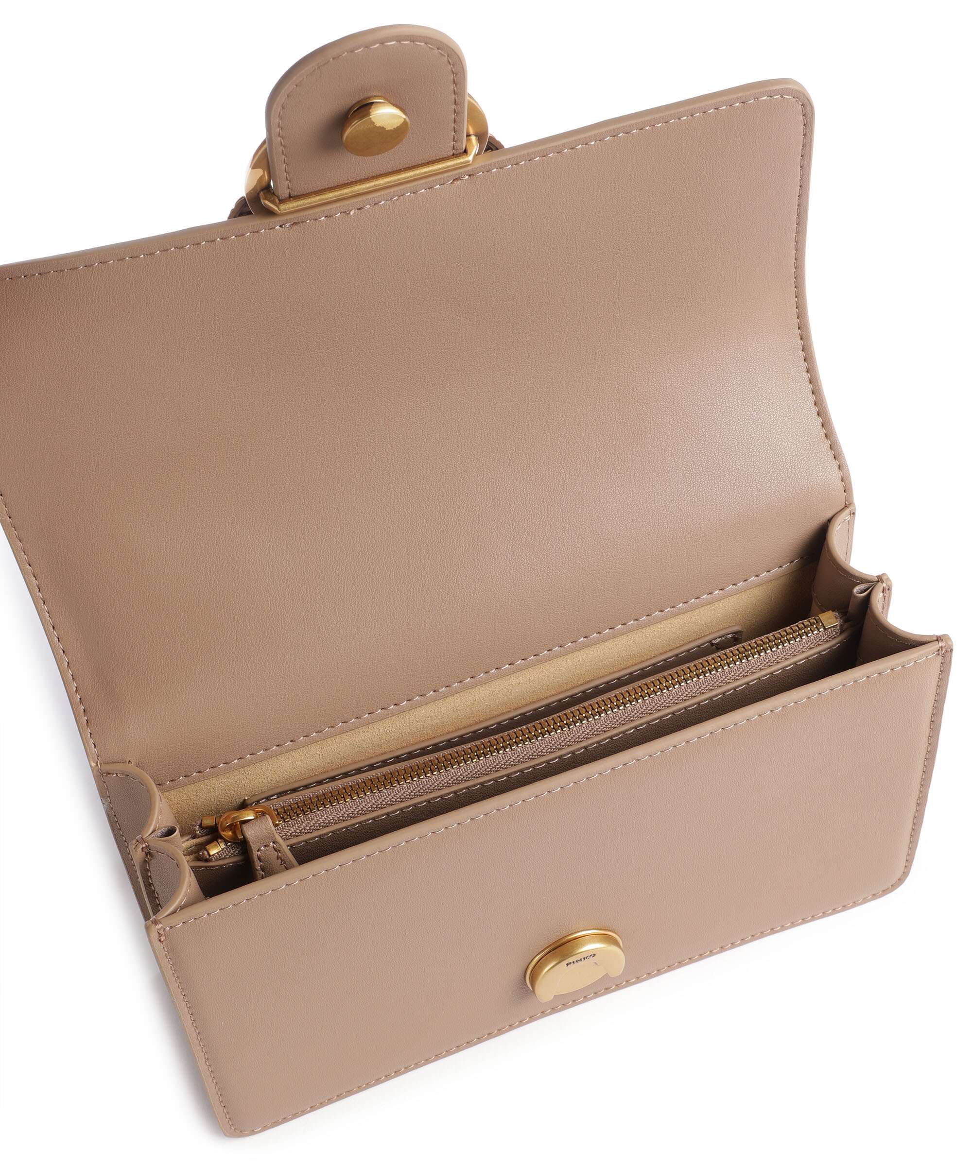 Pinko Love One Mini Crossbody bag biscotto zenzero - Image 6