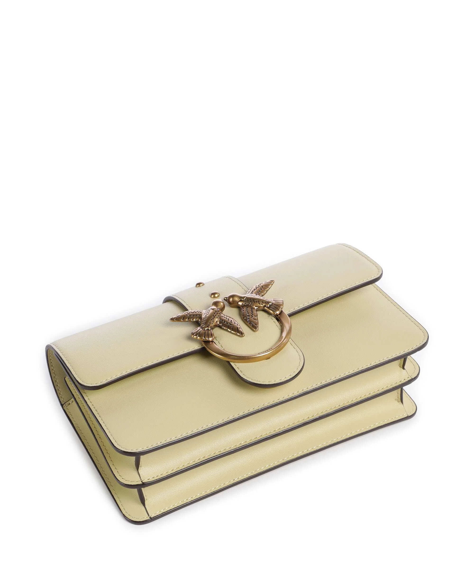 Pinko Love One Mini Crossbody bag giallo vaniglia/antique gold - Image 5