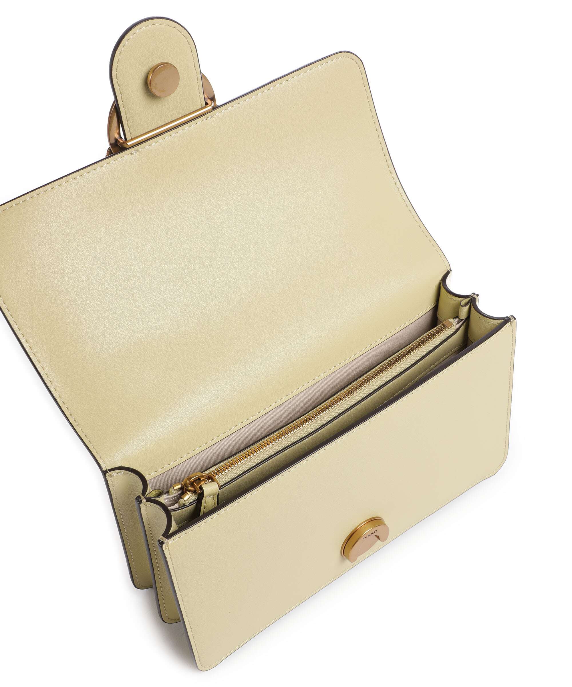 Pinko Love One Mini Crossbody bag giallo vaniglia/antique gold - Image 6