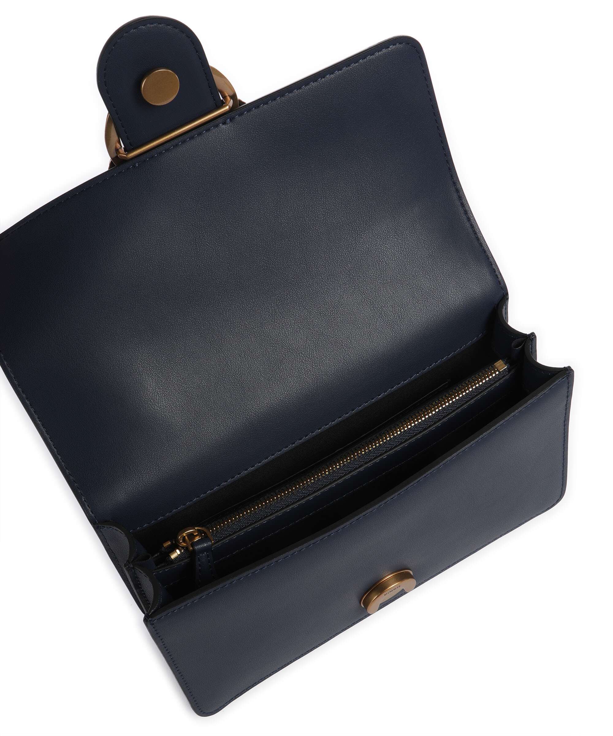 Pinko Love One Mini Crossbody bag blu indaco ombroso/antique gold - Image 6