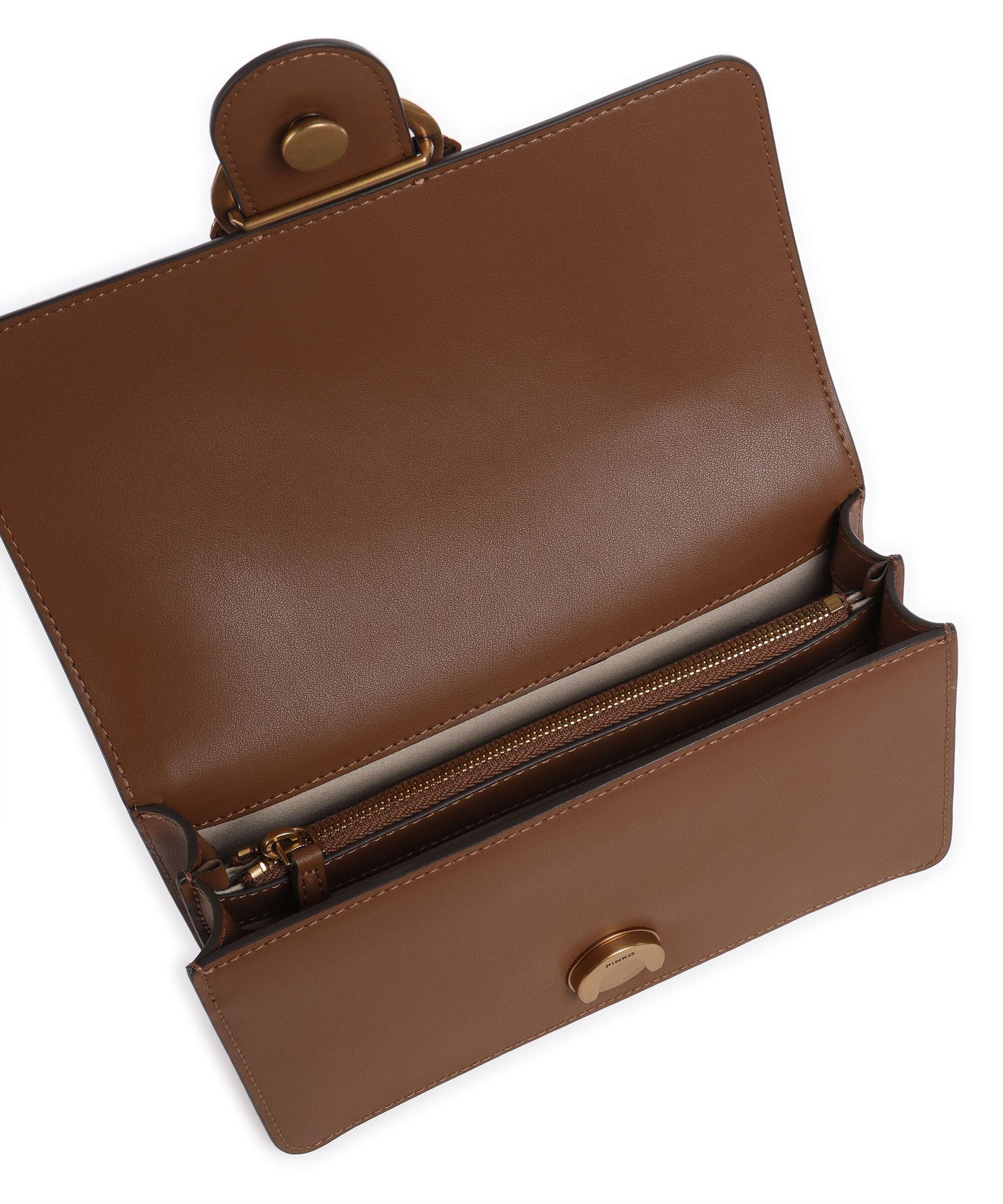 Pinko Love One Mini Crossbody bag marrone/leone/antique gold - Image 6