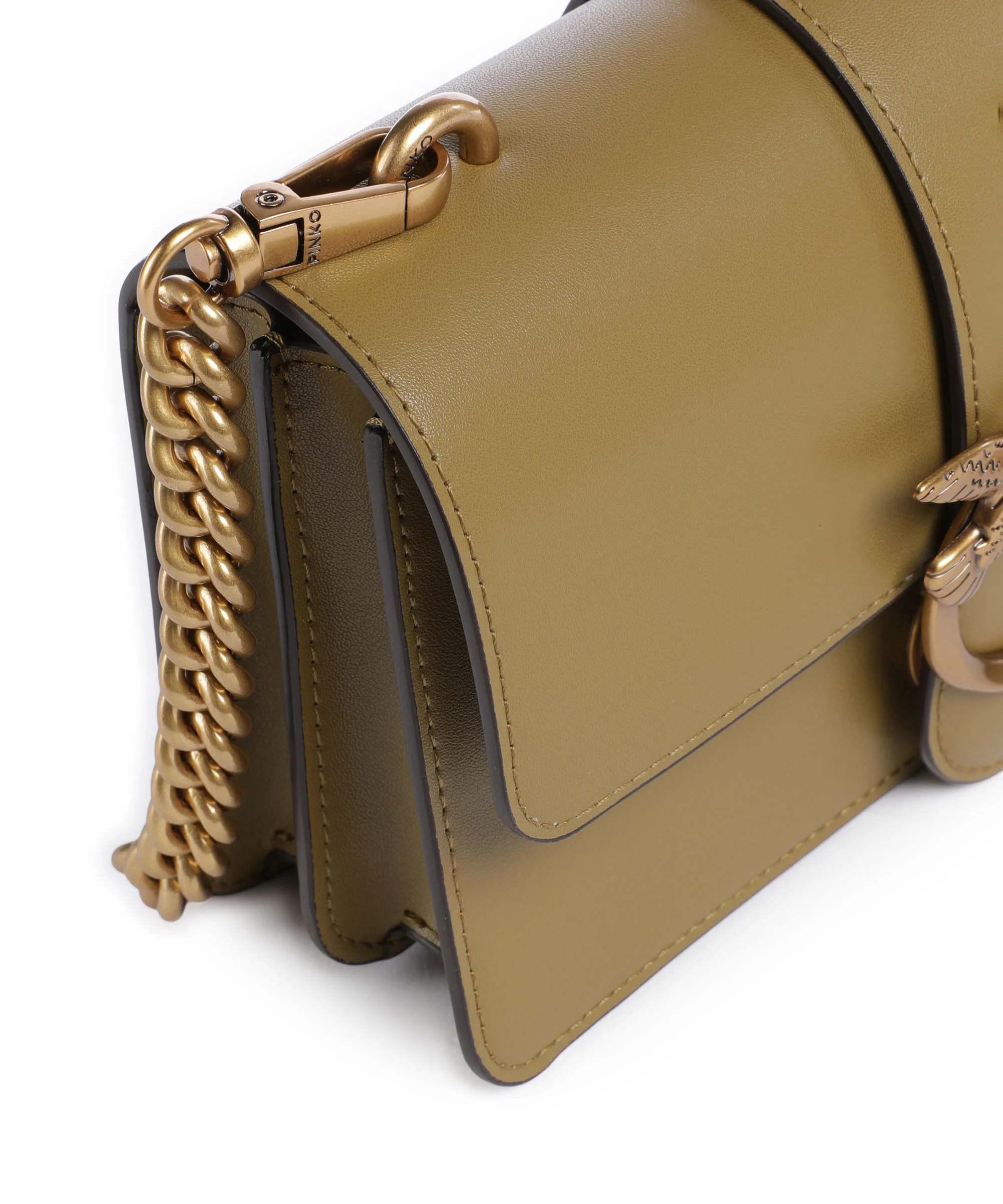 Pinko Love One Mini Crossbody bag verde canguro/antique gold - Image 4