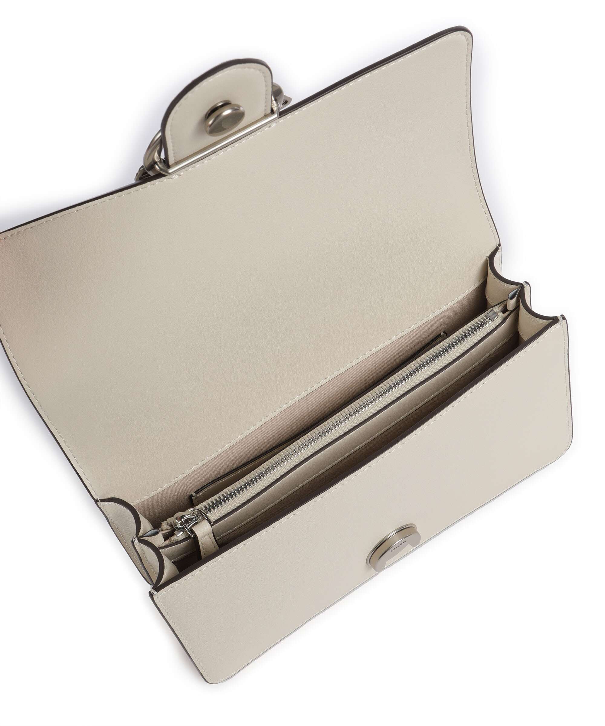 Pinko Love One Mini Crossbody bag bianco seta/old silver - Image 6