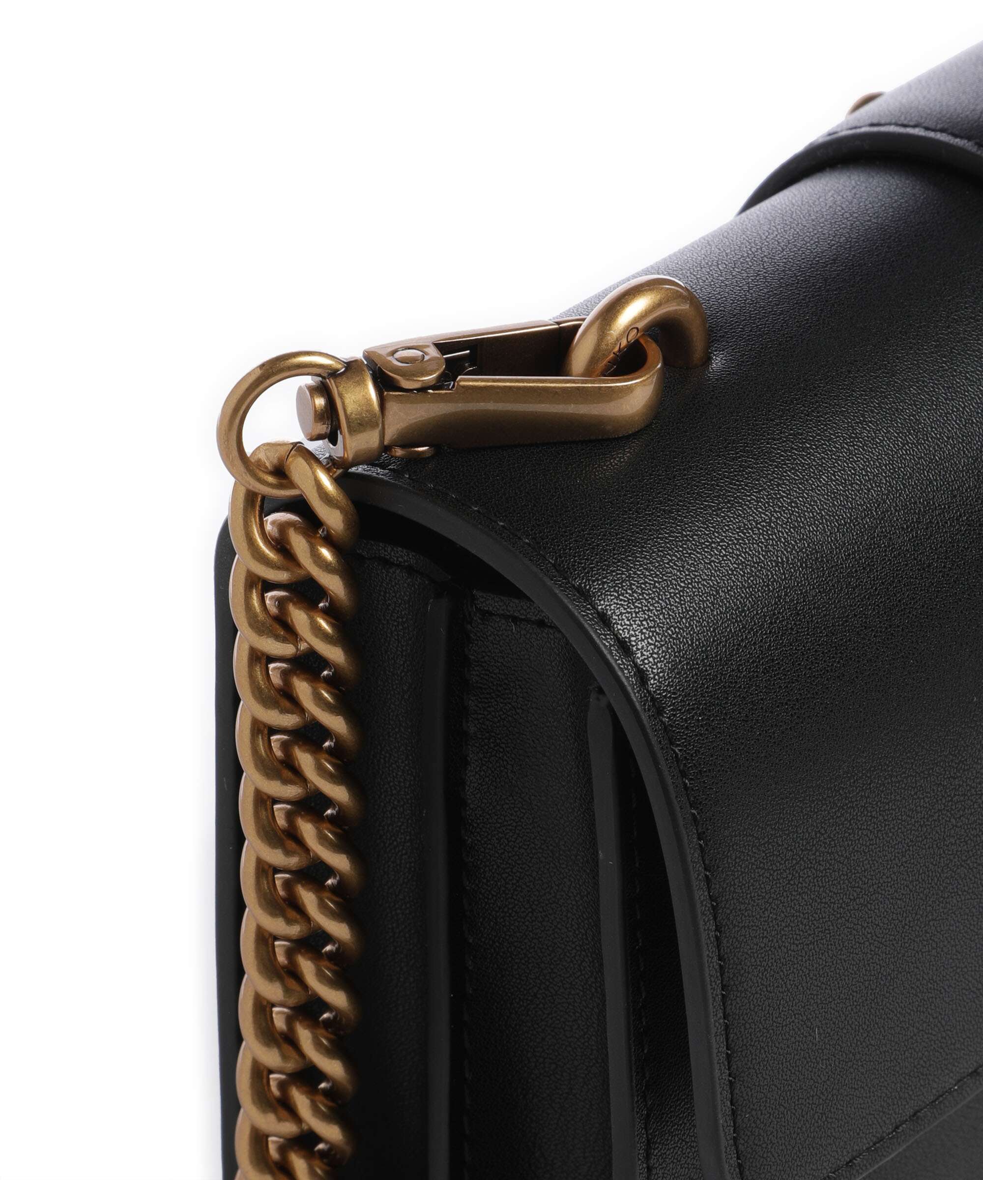 Pinko Love One Mini Crossbody bag nero/antique gold - Image 4