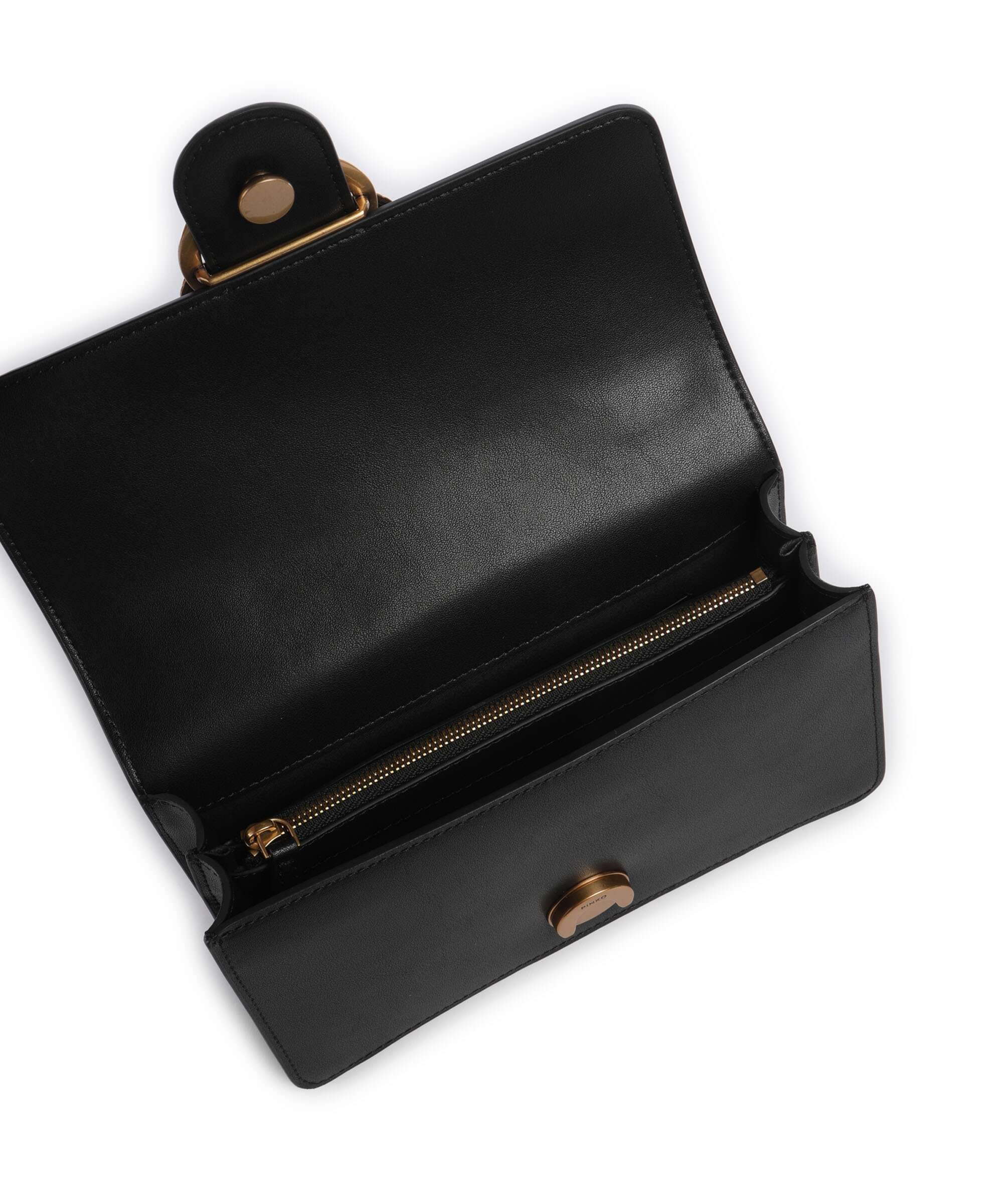 Pinko Love One Mini Crossbody bag nero/antique gold - Image 6
